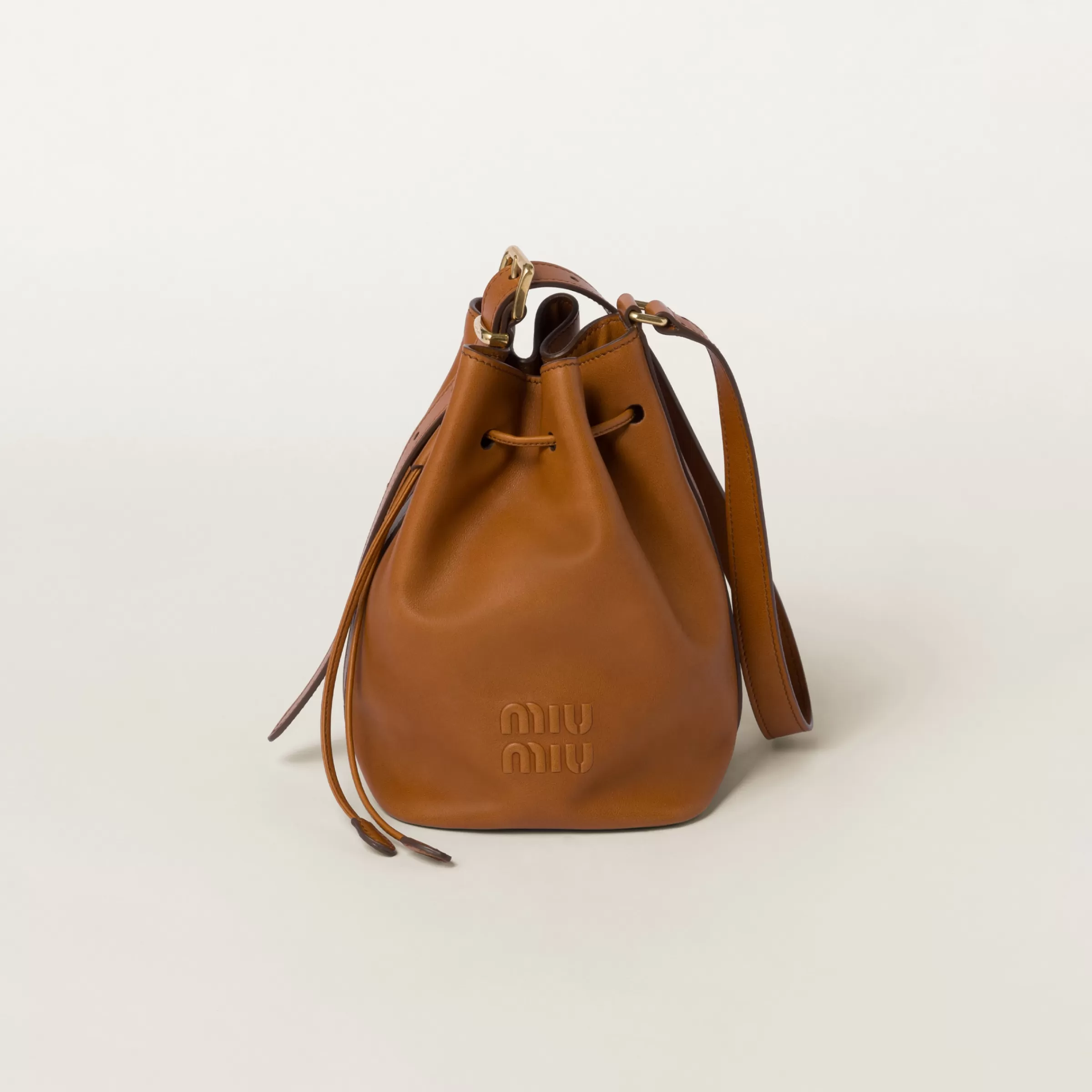 Miu Miu Leather Bucket Bag |