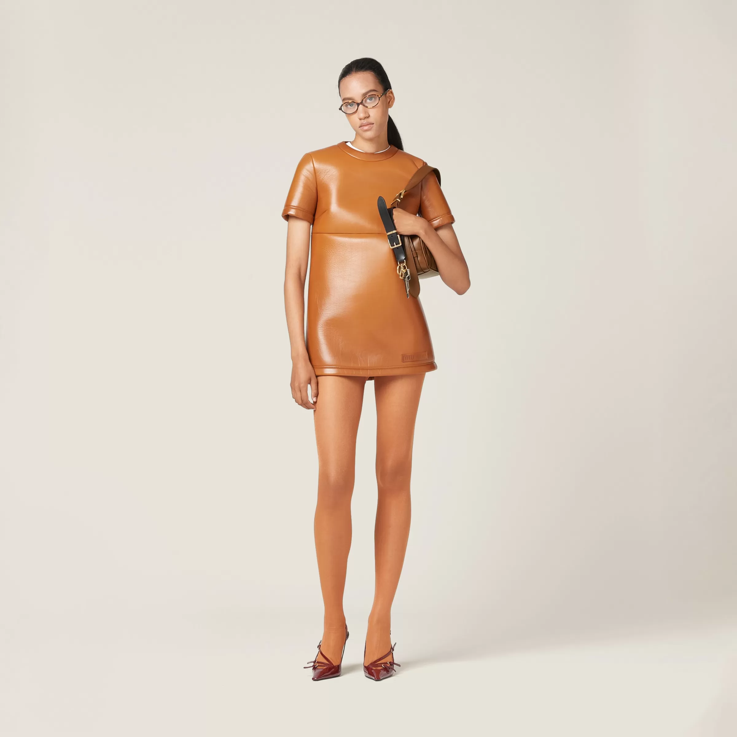 Miu Miu Nappa Leather Dress |