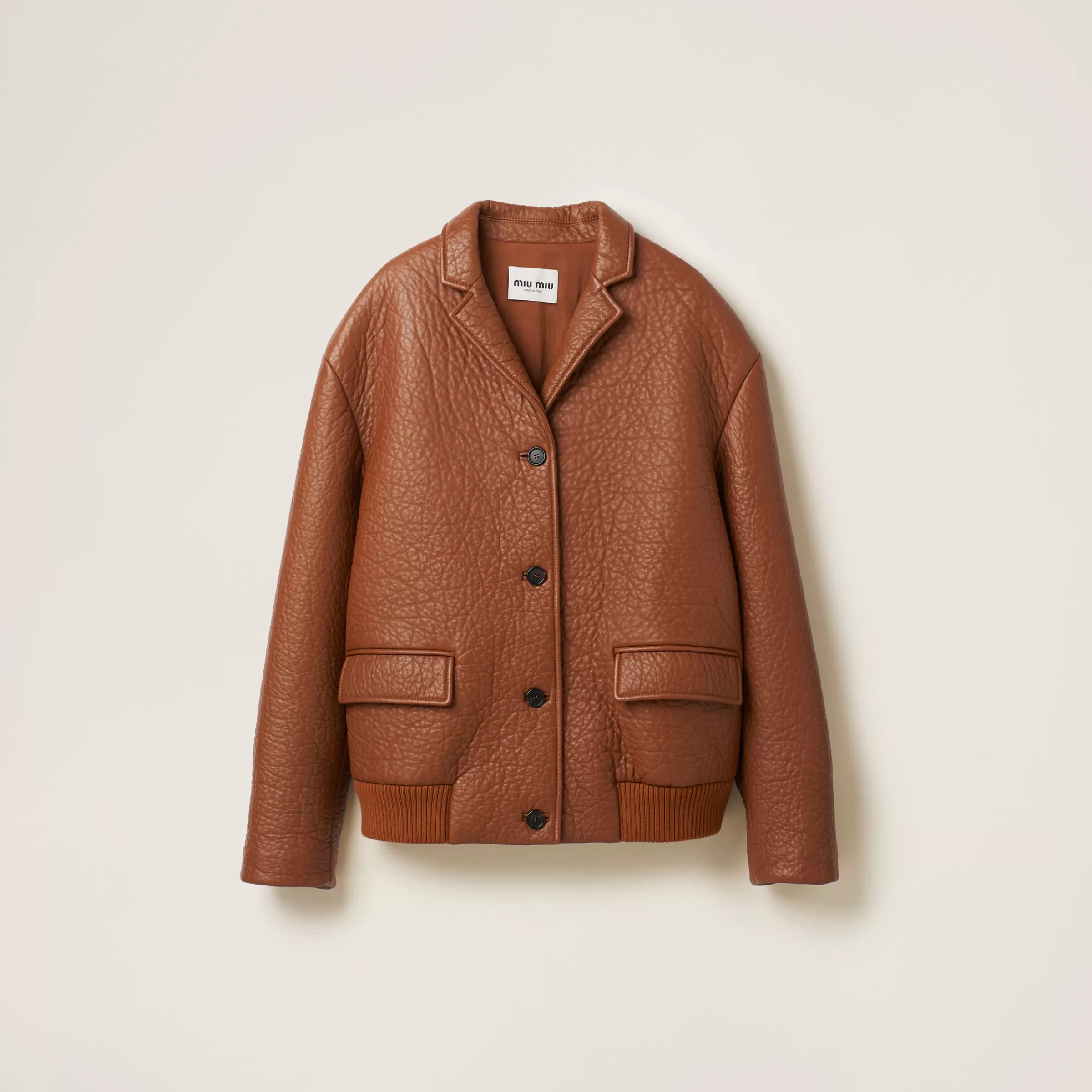 Miu Miu Nappa Leather Jacket |