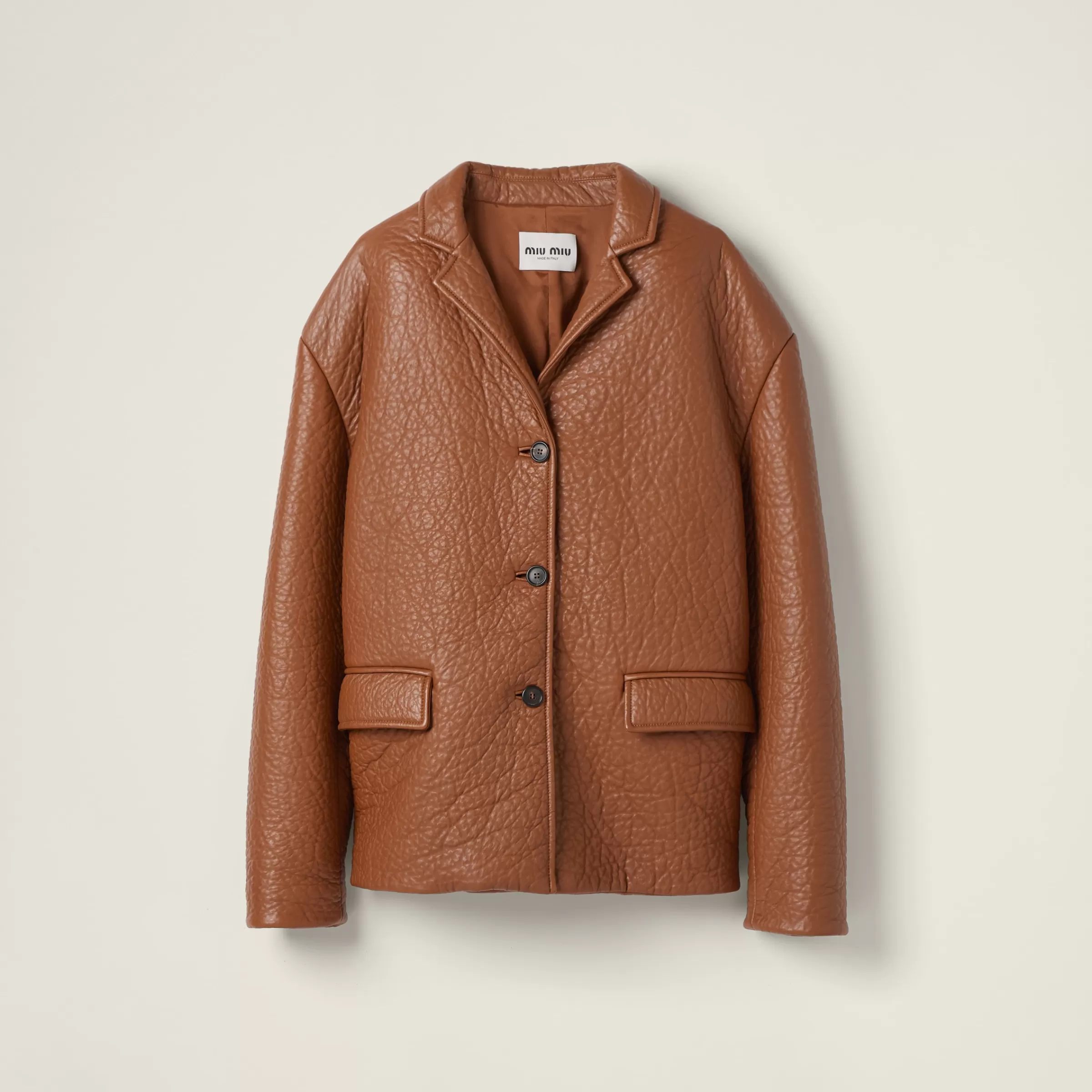 Miu Miu Nappa Leather Jacket |