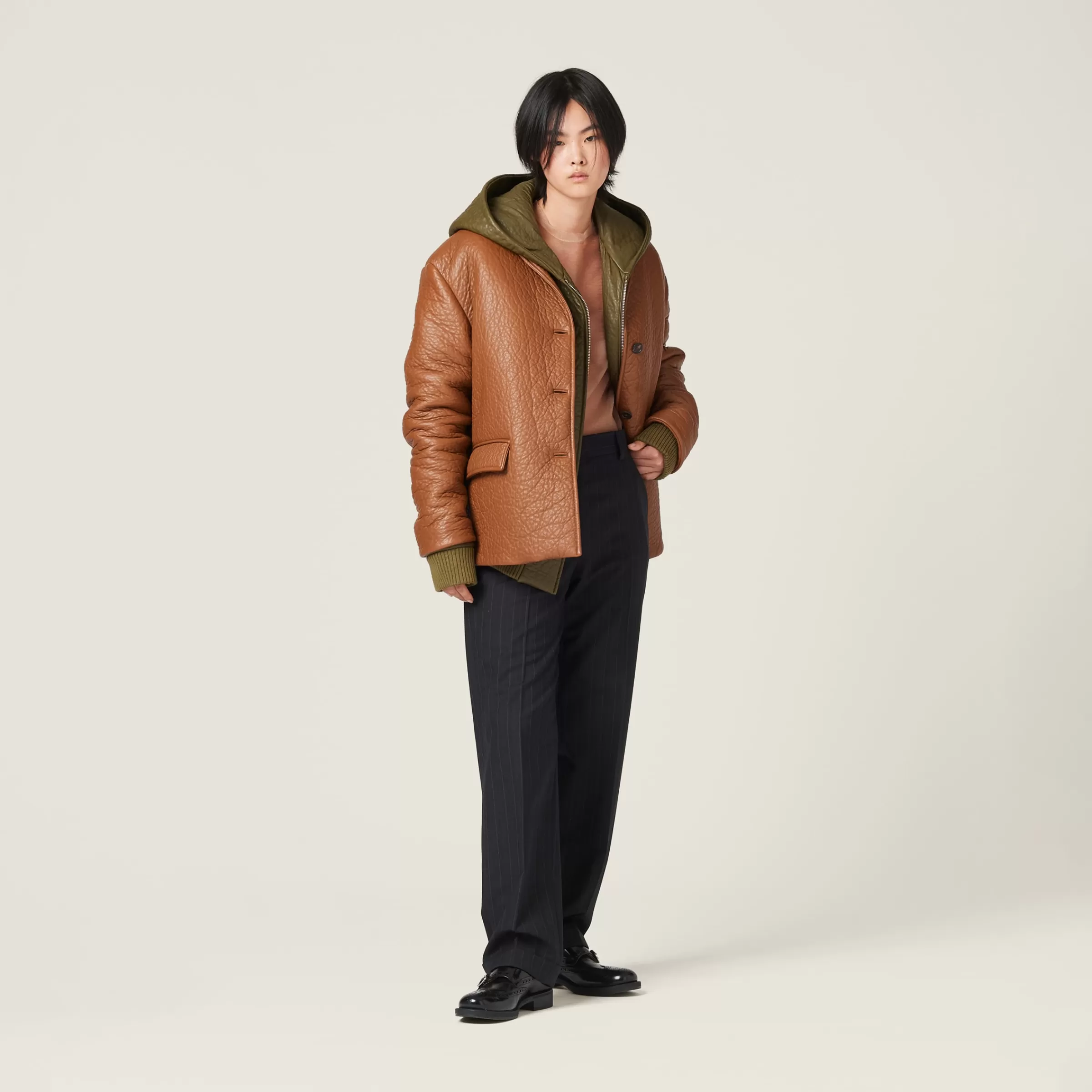 Miu Miu Nappa Leather Jacket |