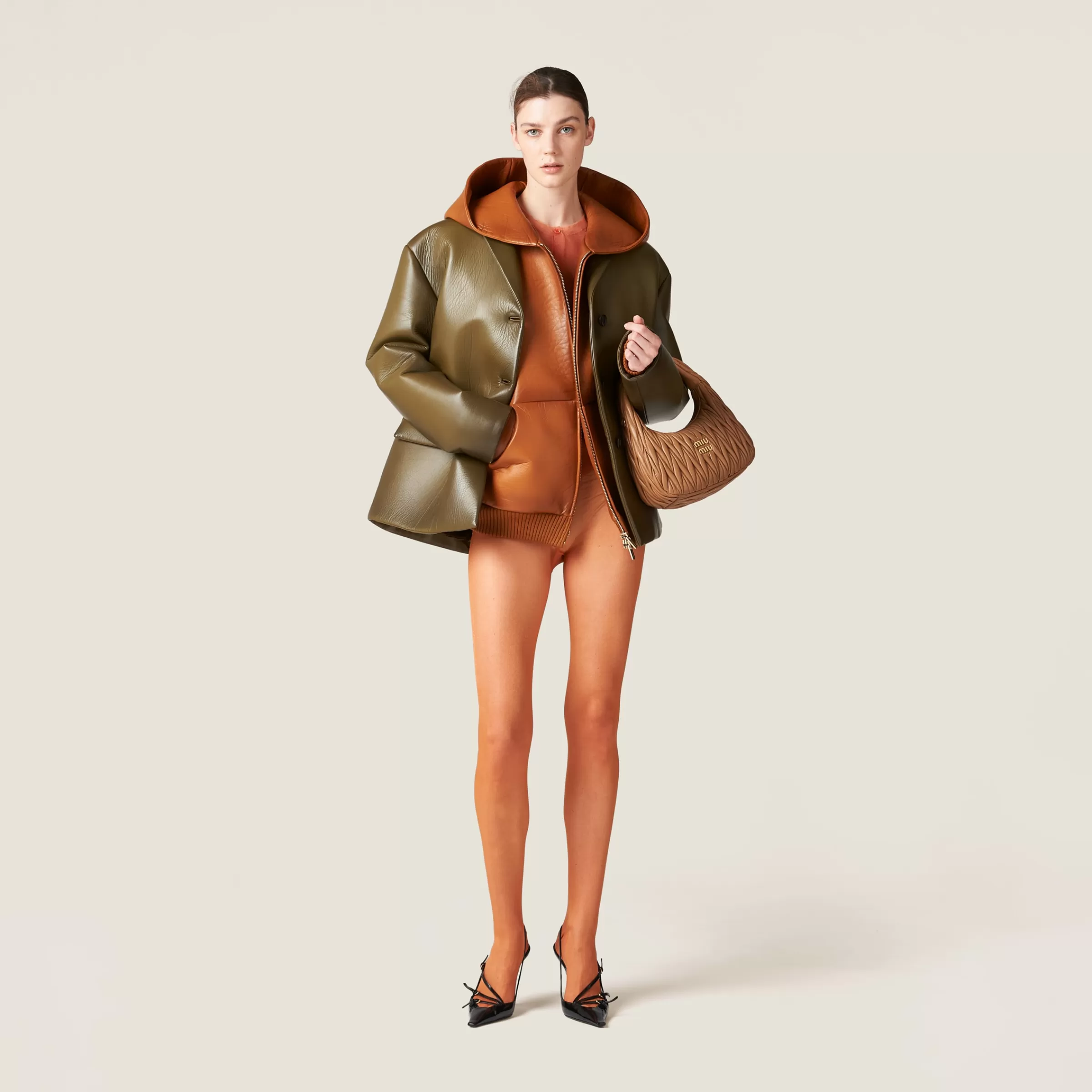 Miu Miu Nappa Leather Jacket |