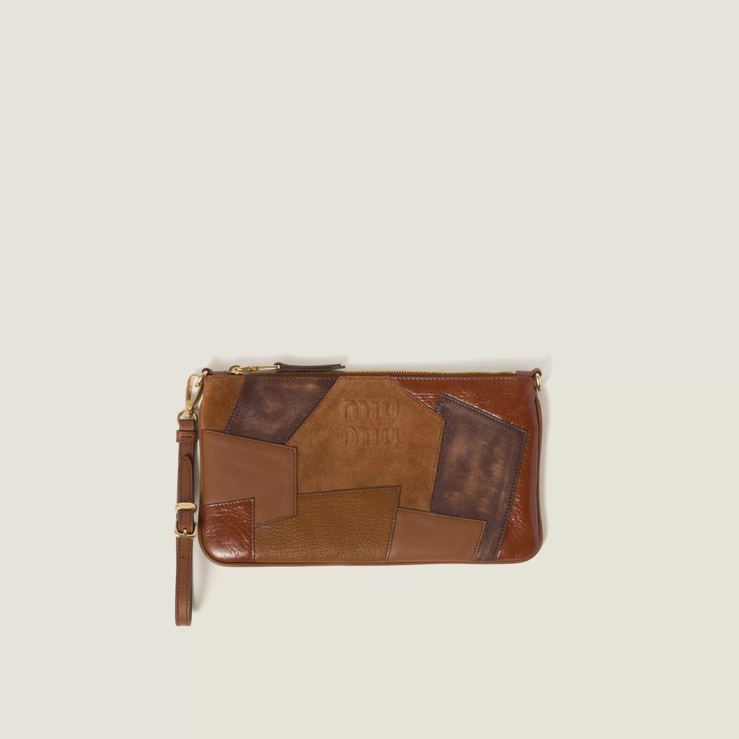 Miu Miu Patchwork Leather Pouch |