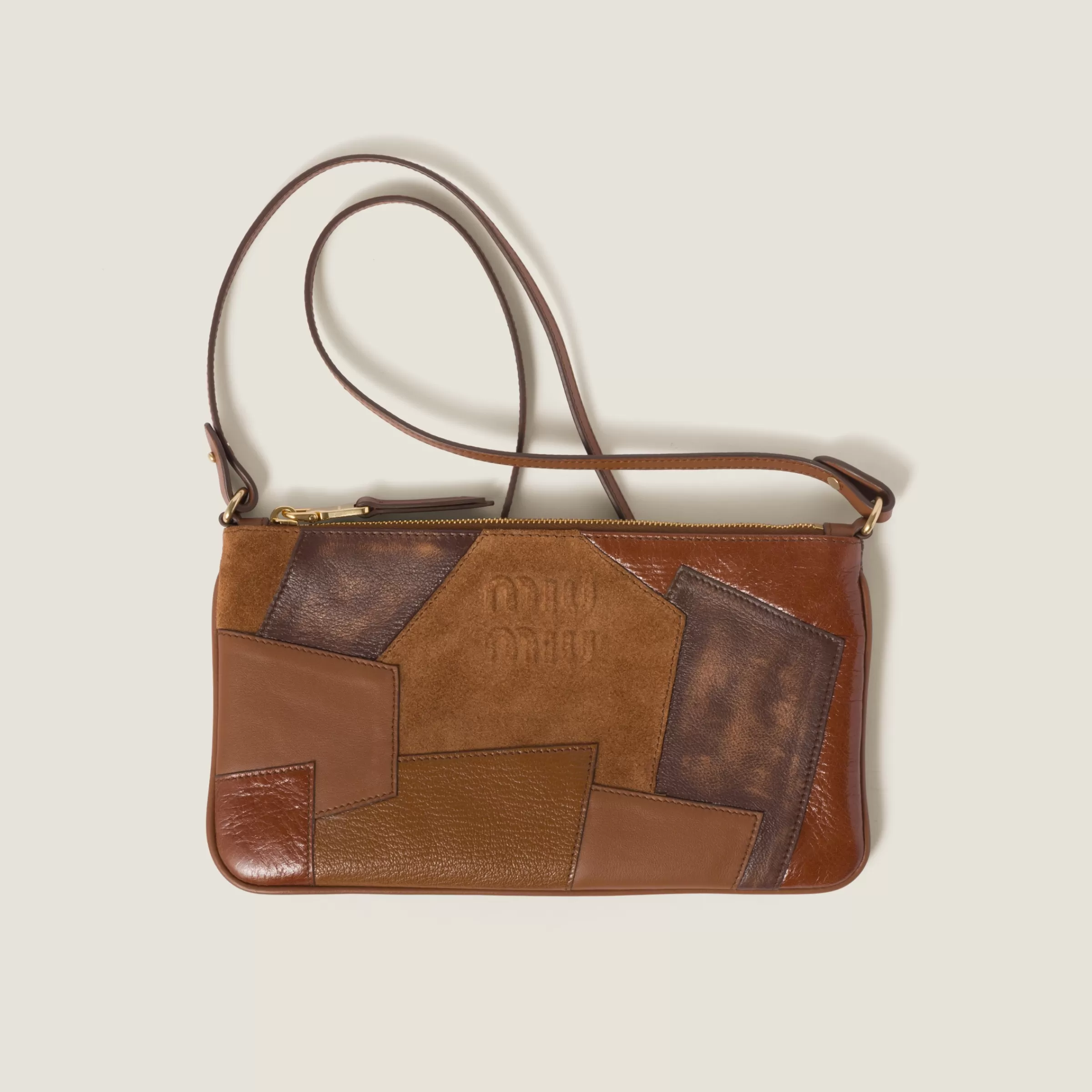 Miu Miu Patchwork Leather Pouch |