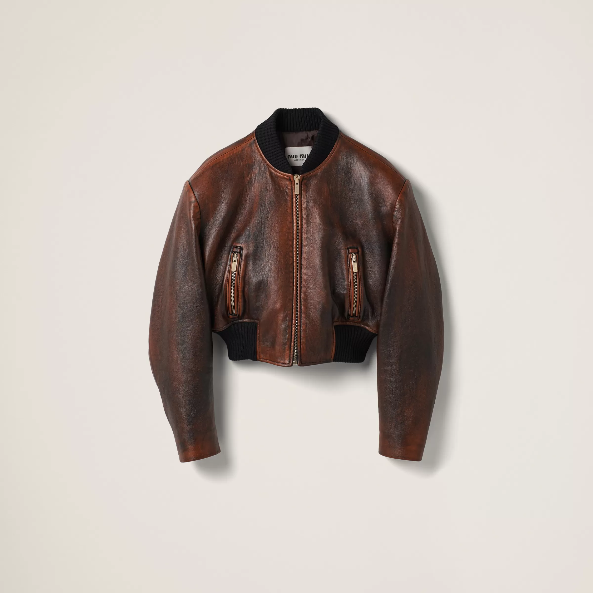 Miu Miu Nappa Leather Jacket |