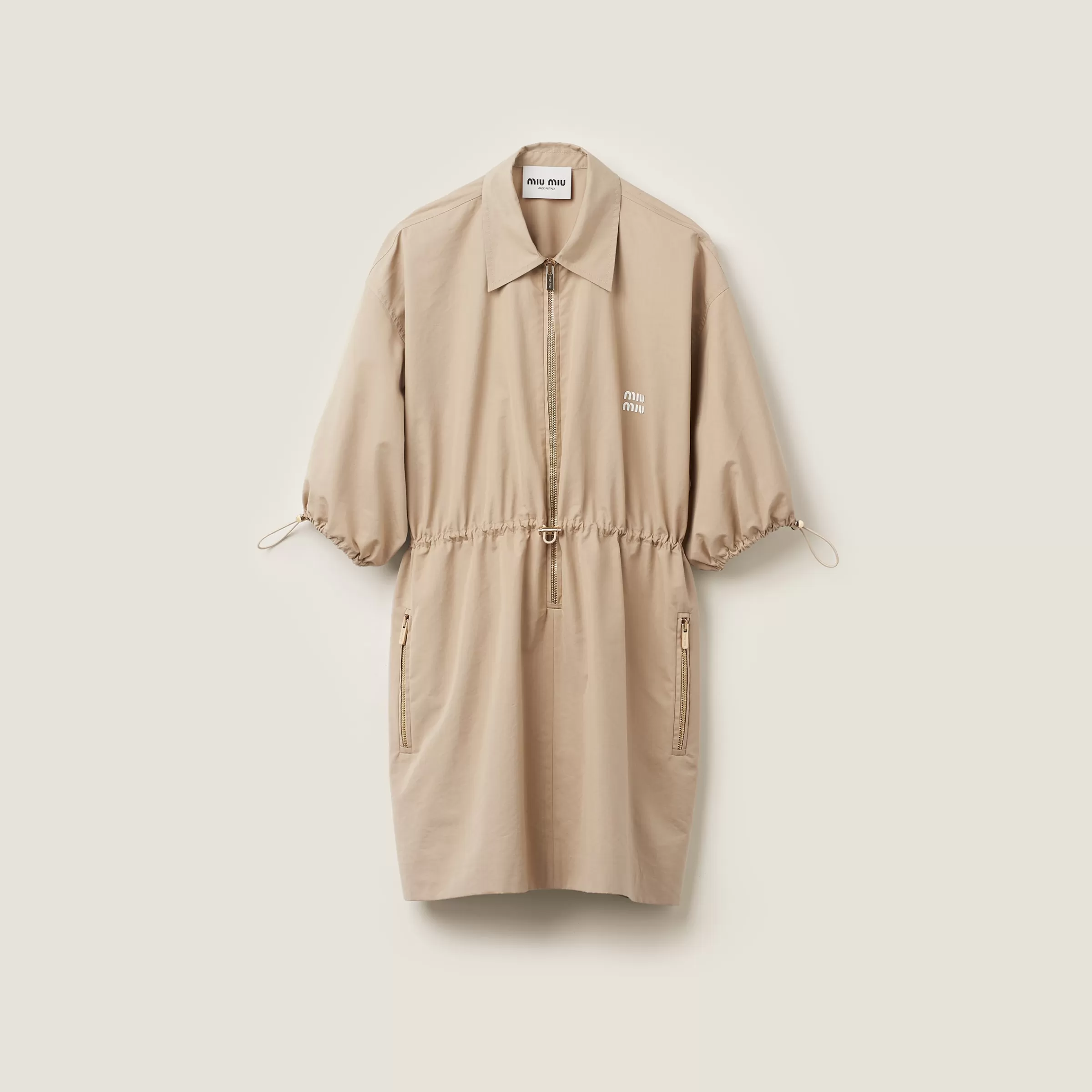 Miu Miu Cotton And Silk Mini-dress |