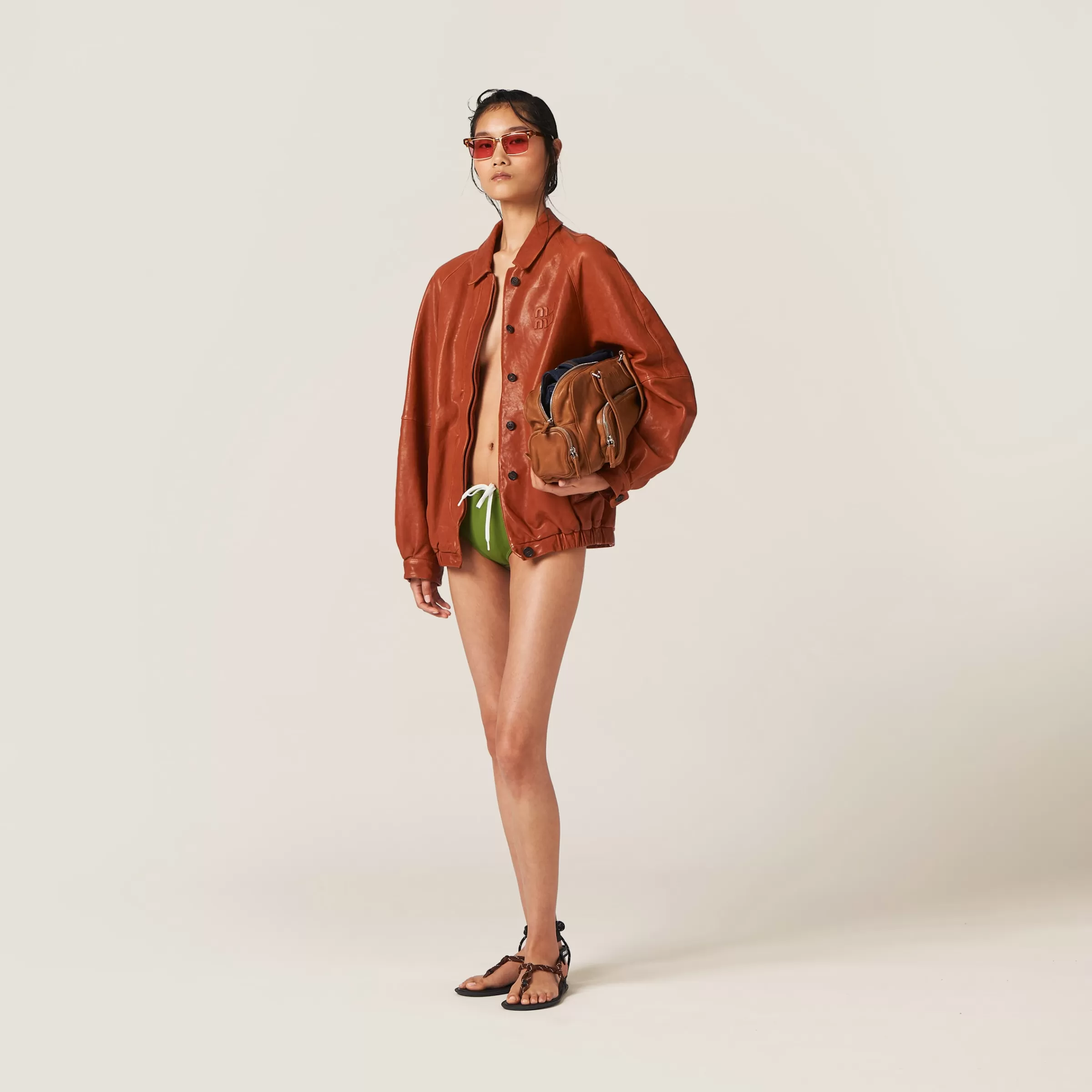 Miu Miu Nappa Leather Jacket |
