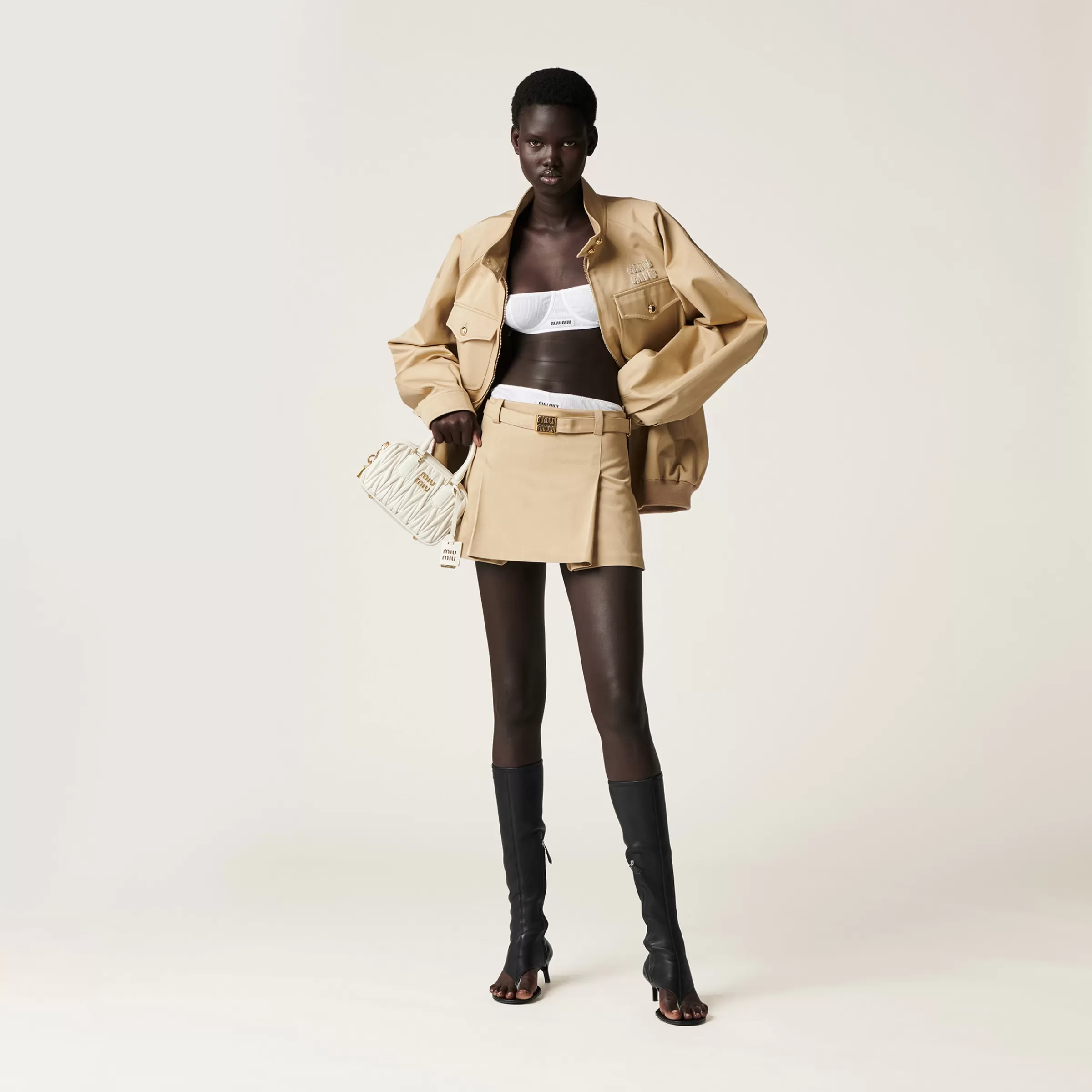 Miu Miu Chino Miniskirt |