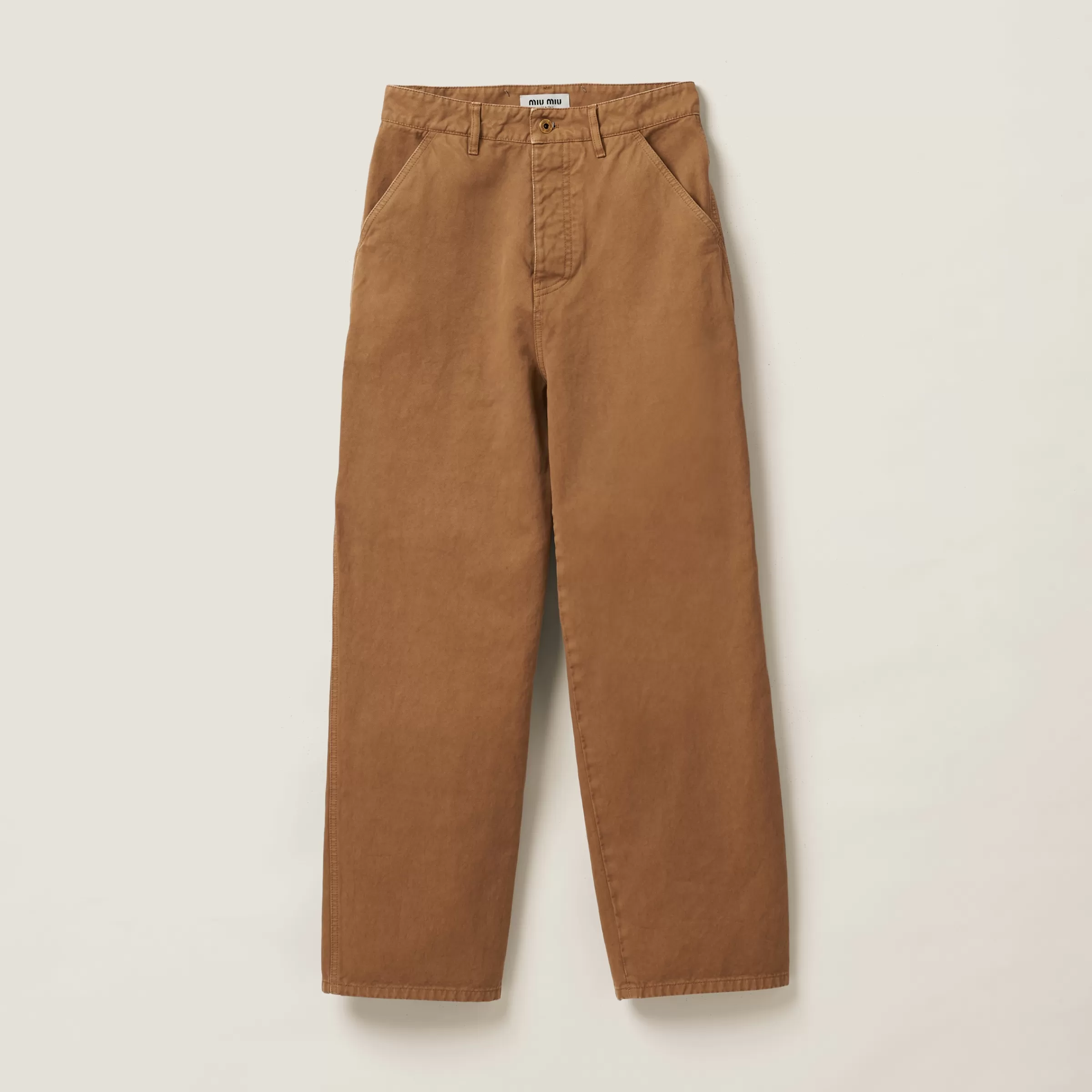 Miu Miu Garment-dyed Gabardine Pants |