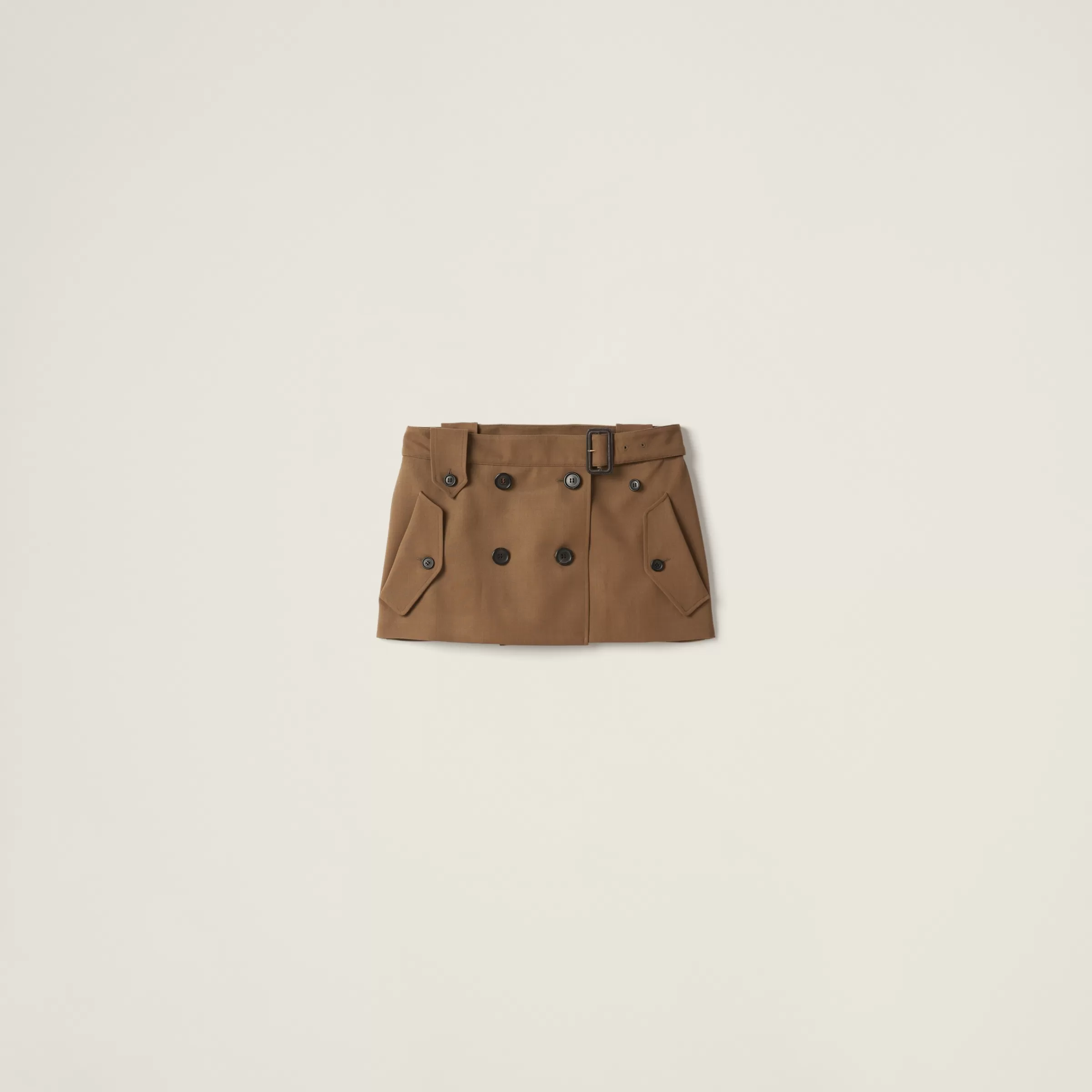 Miu Miu Gabardine Miniskirt |