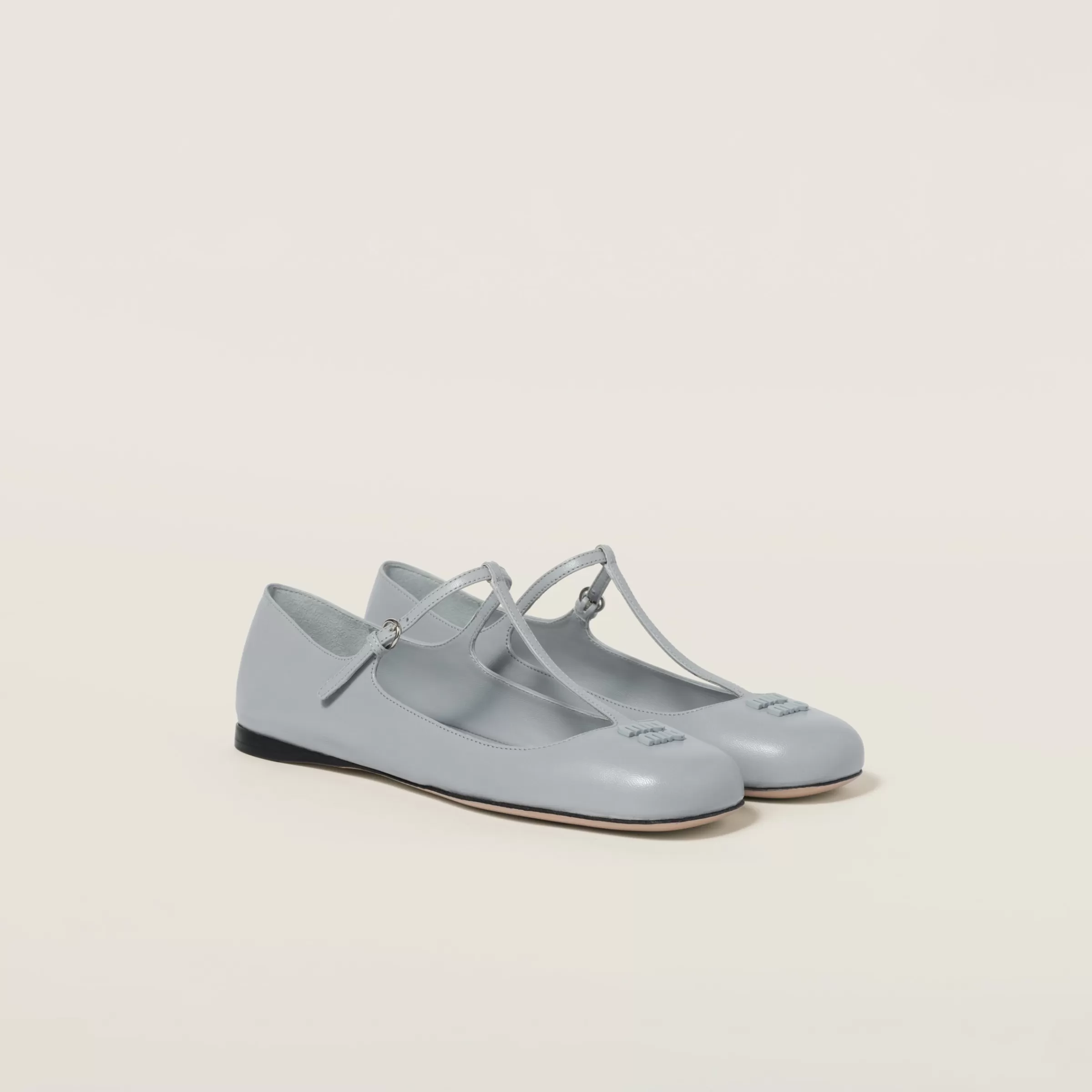 Miu Miu Leather Ballerinas |
