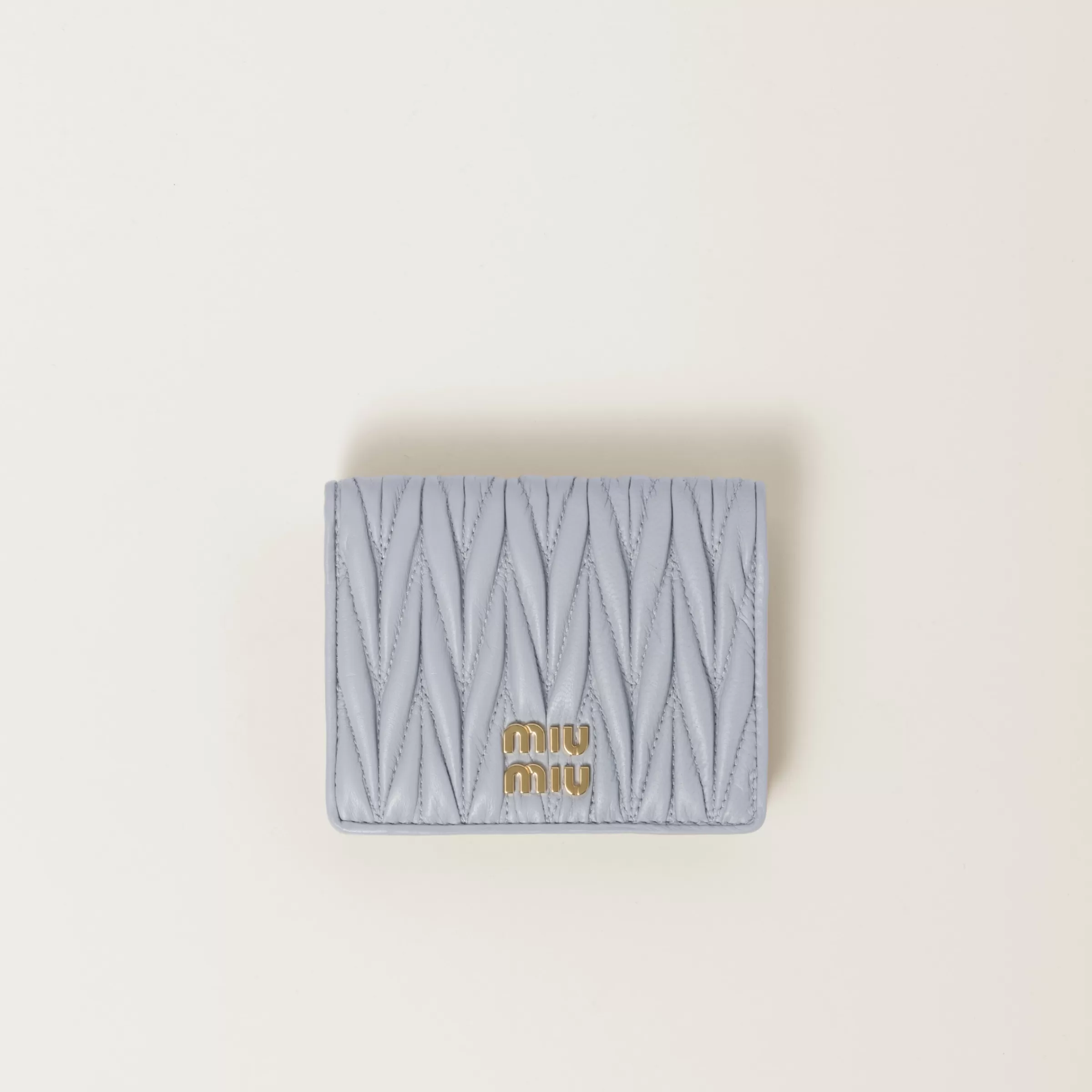 Miu Miu Small Matelassé Nappa Leather Wallet |
