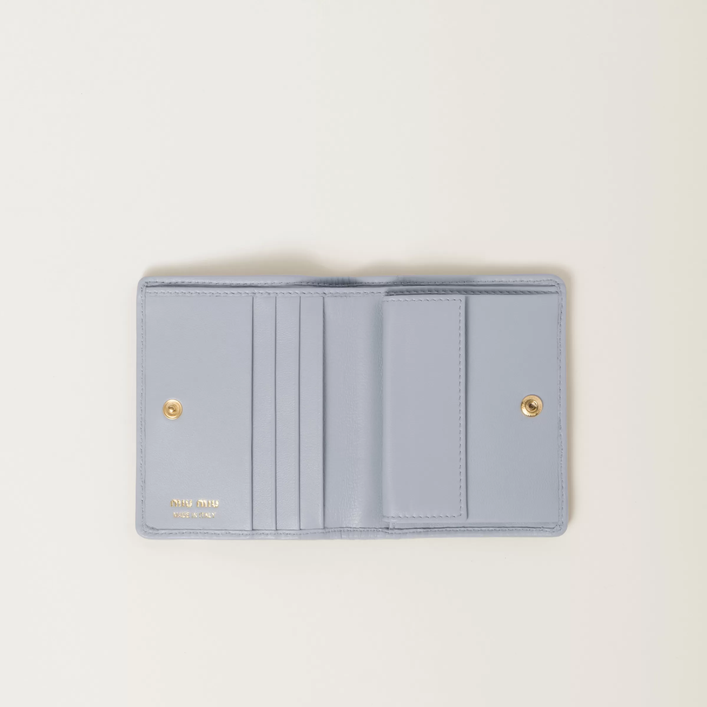 Miu Miu Small Matelassé Nappa Leather Wallet |