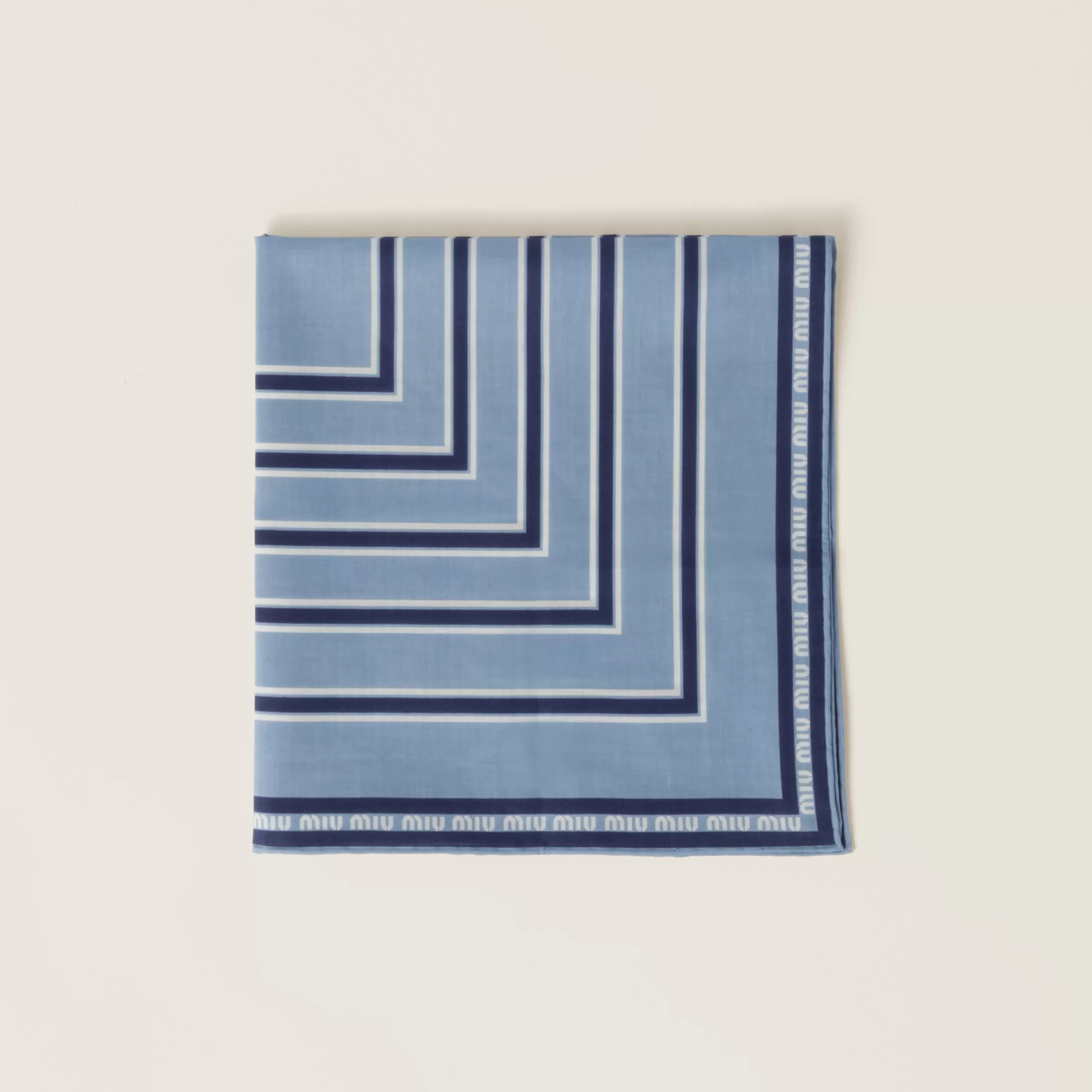 Miu Miu Printed Poplin Scarf |