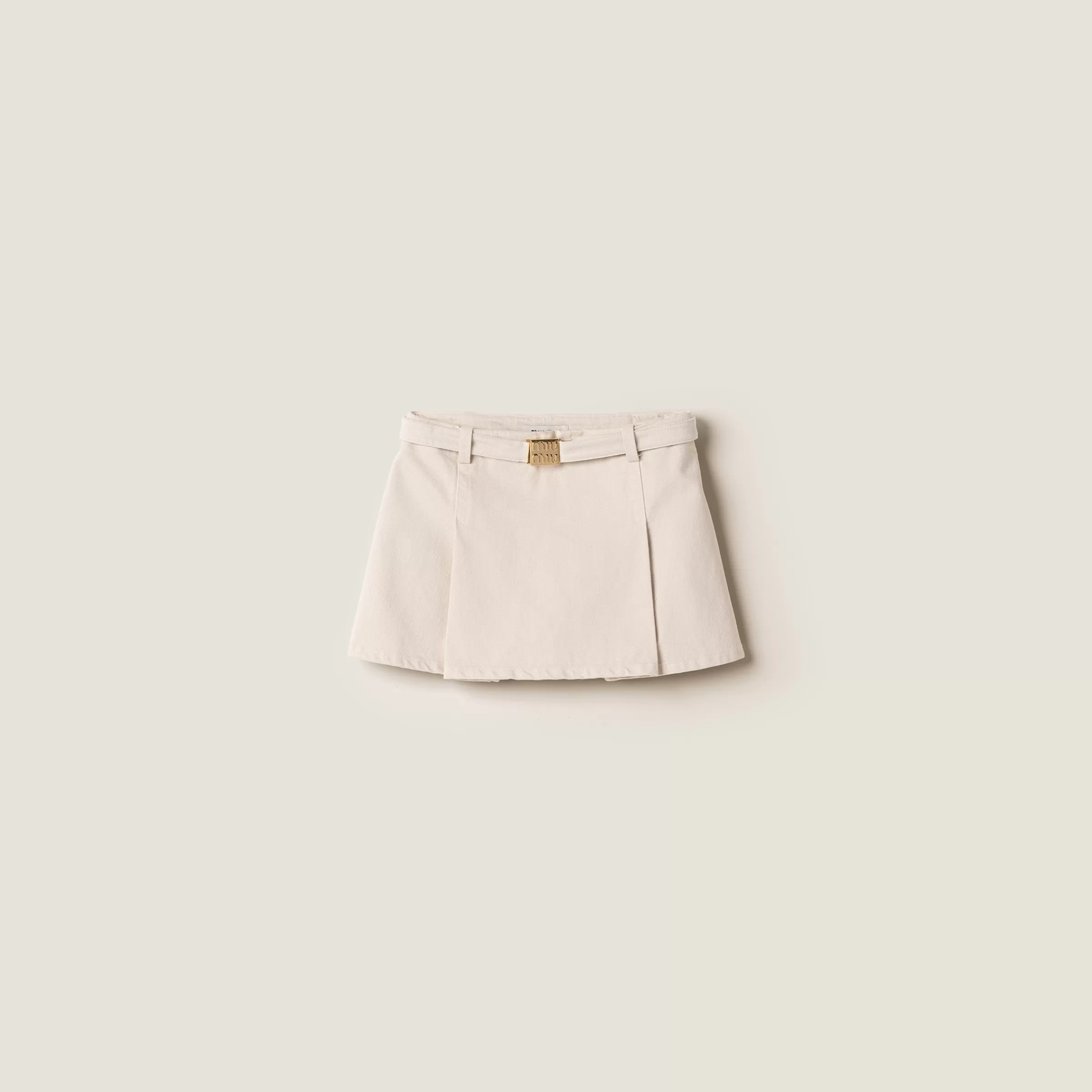 Miu Miu Denim Miniskirt |