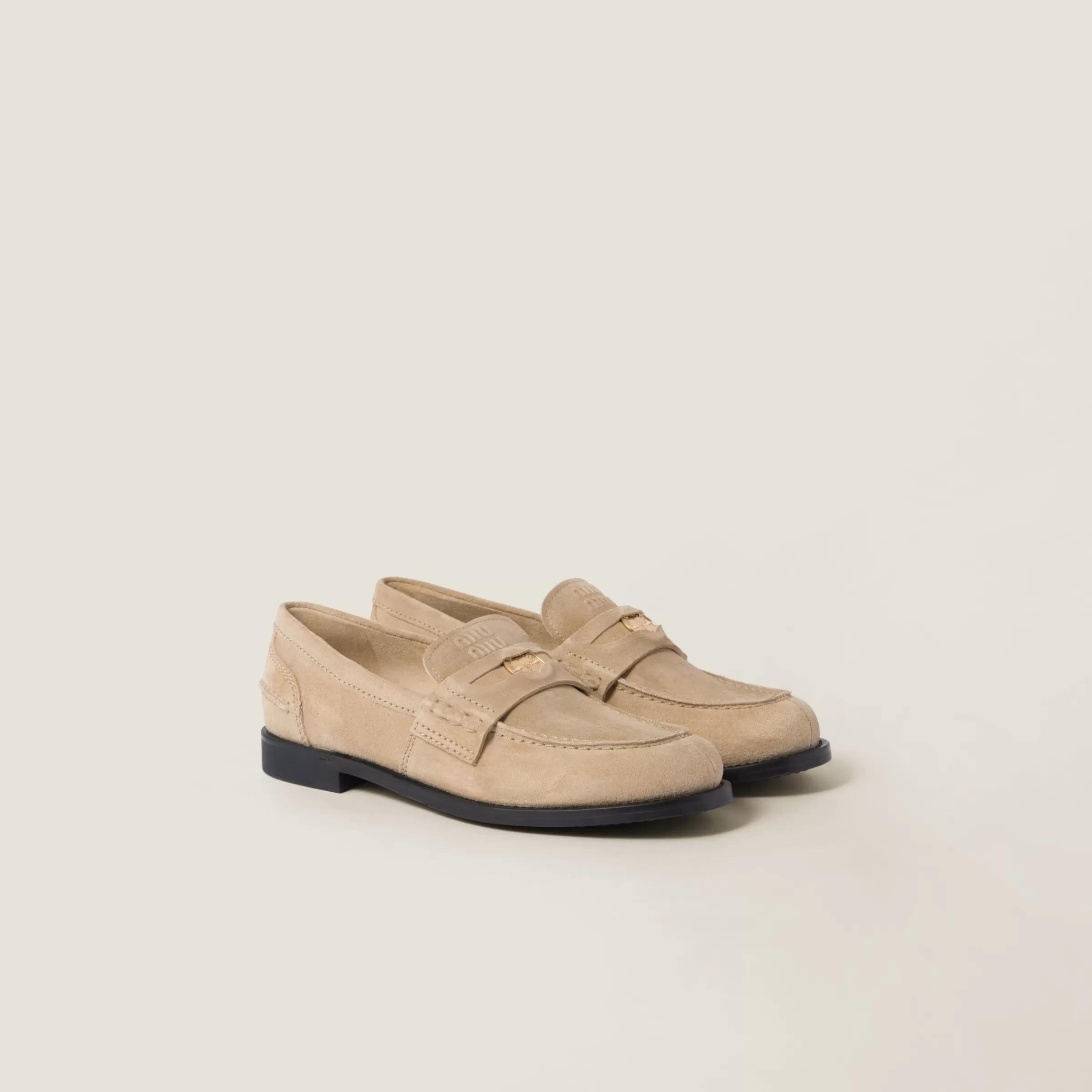 Miu Miu Faded Suede Loafers |