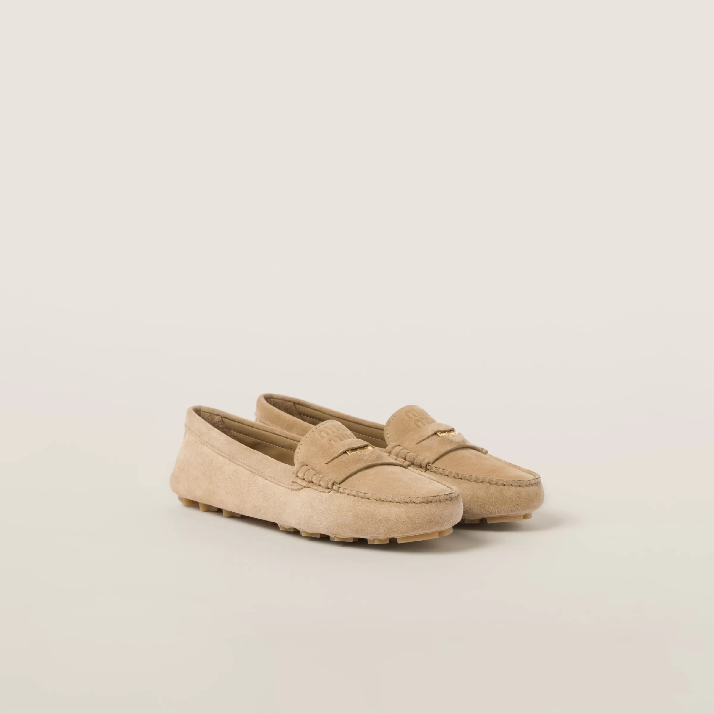 Miu Miu Suede Driving Shoes |