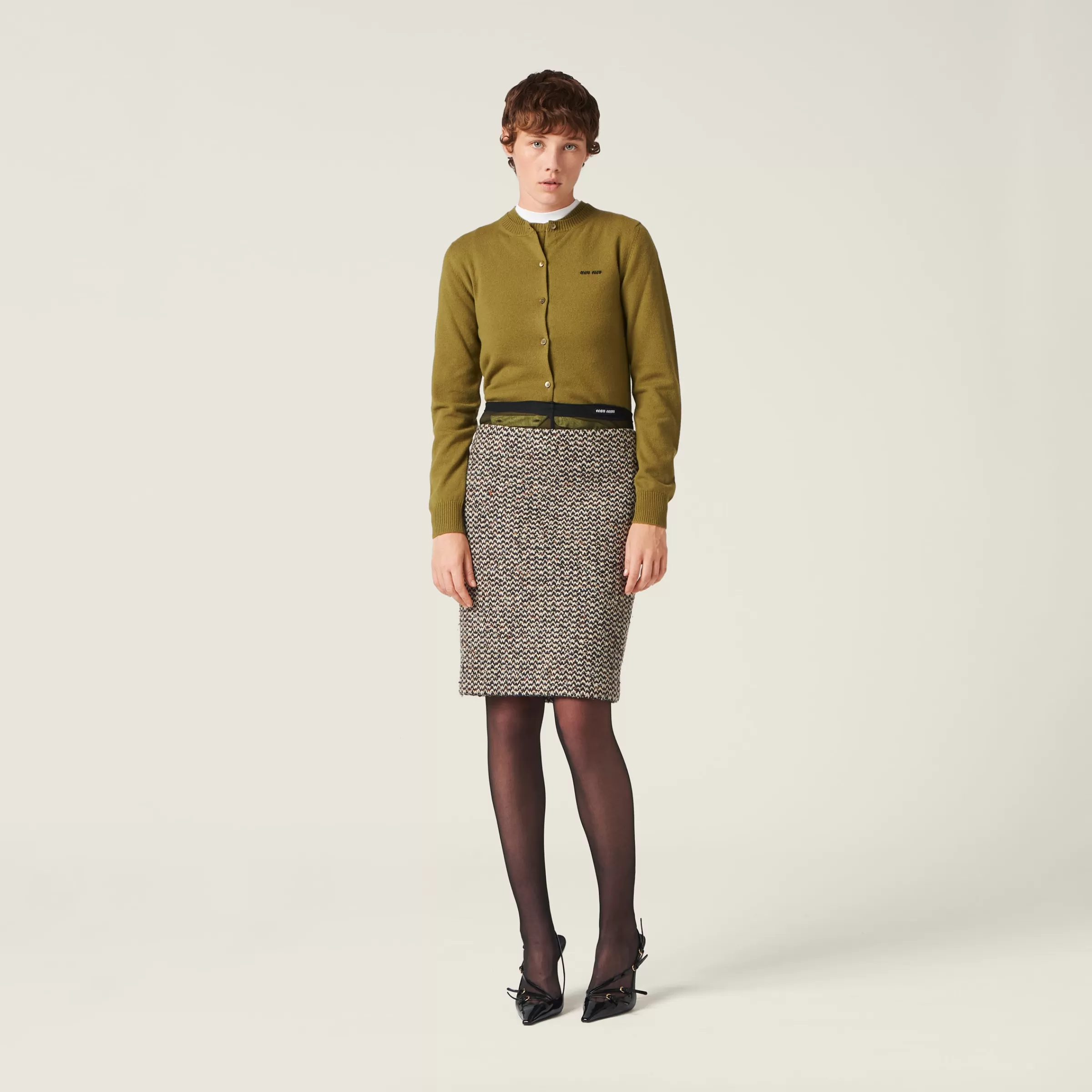 Miu Miu Cashmere Knit Cardigan |