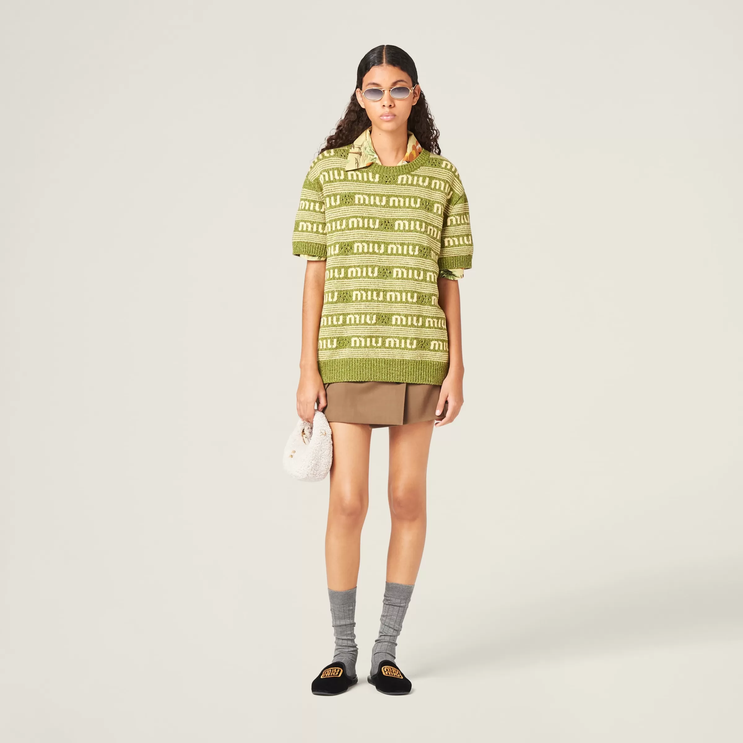 Miu Miu Wool And Cashmere Sweater |