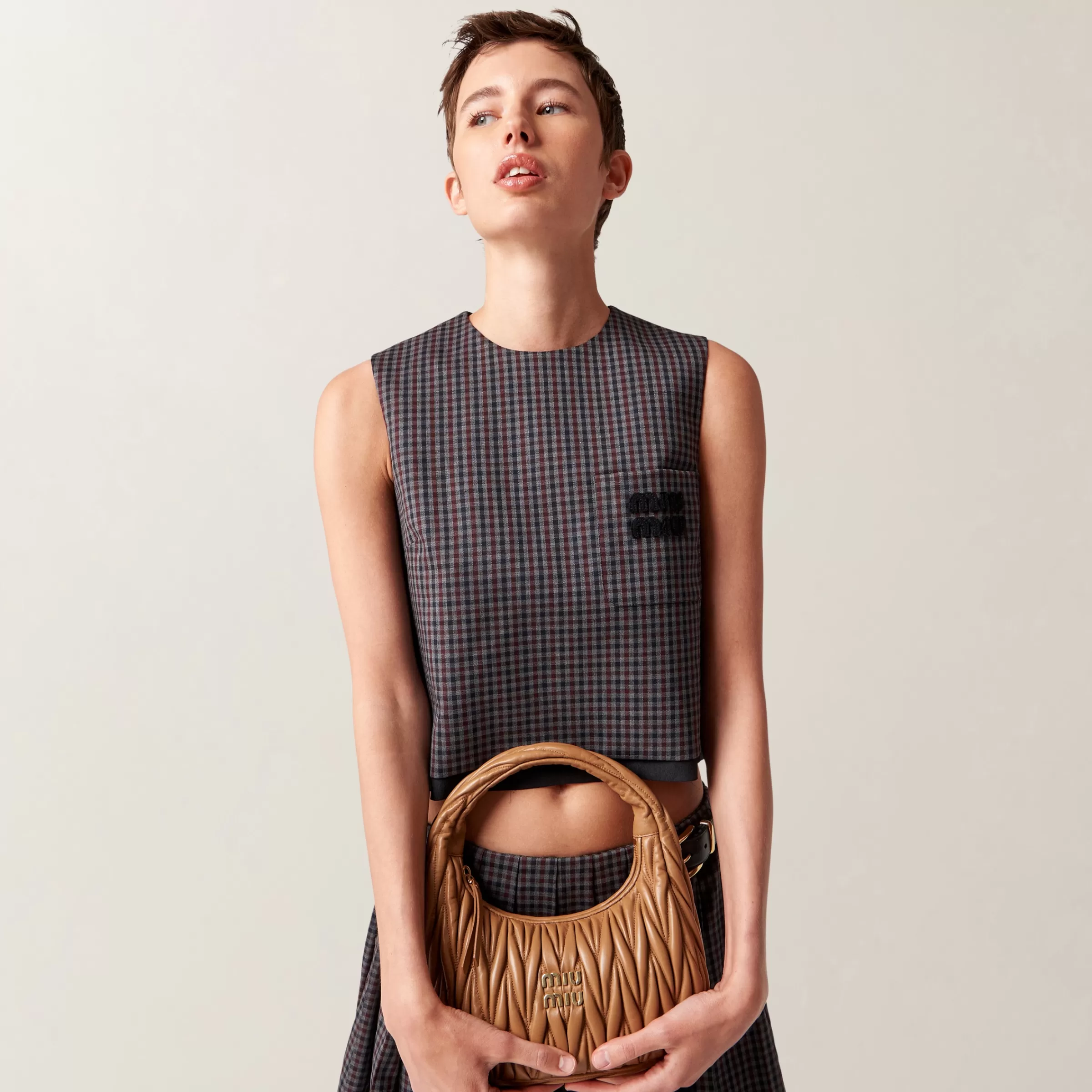 Miu Miu Gingham Check Top |