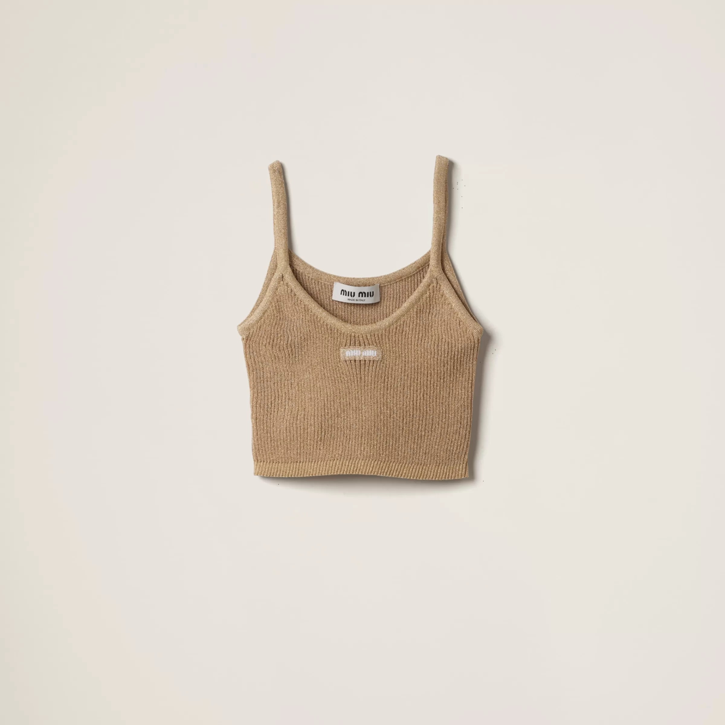 Miu Miu Lamé Top |