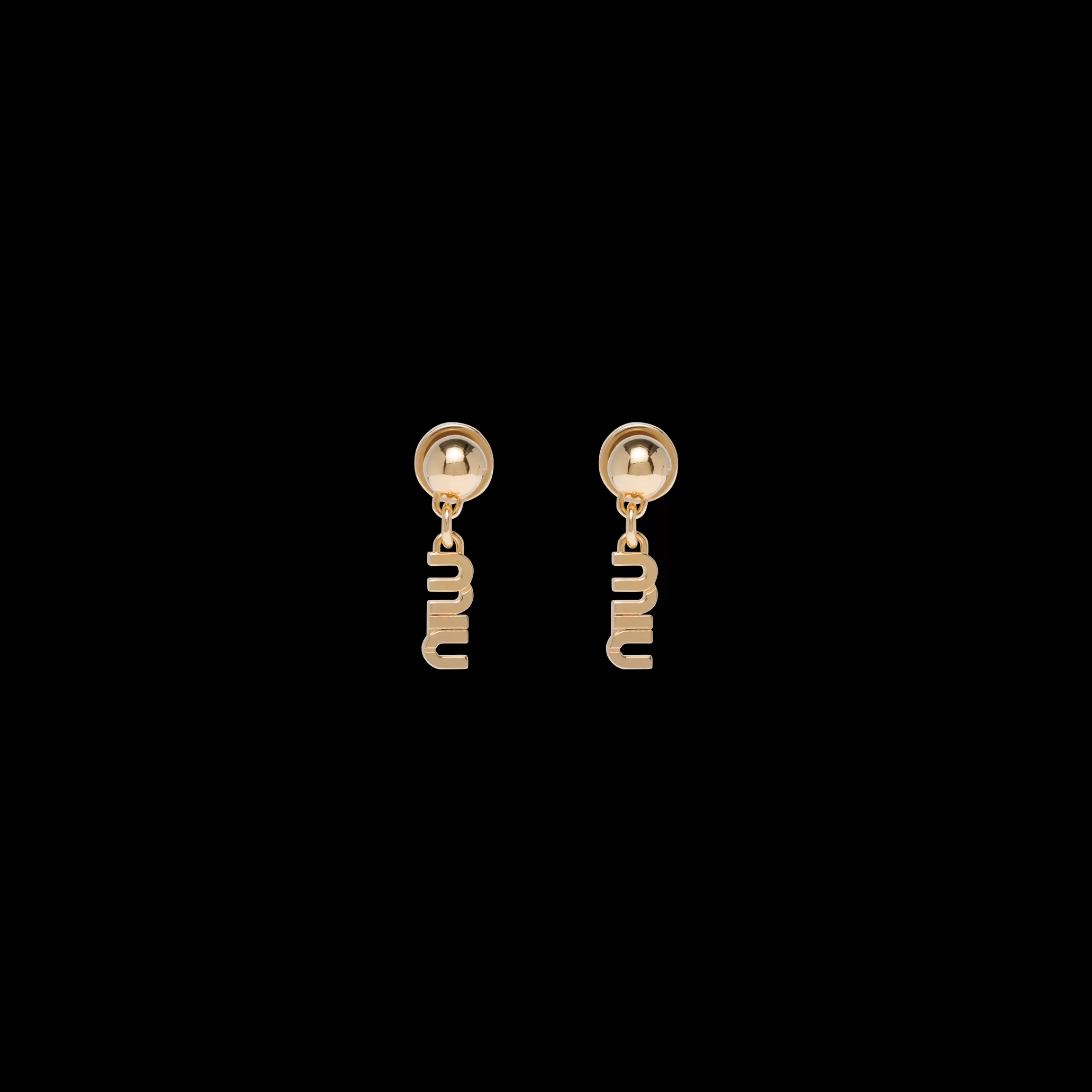 Miu Miu Metal Earrings |