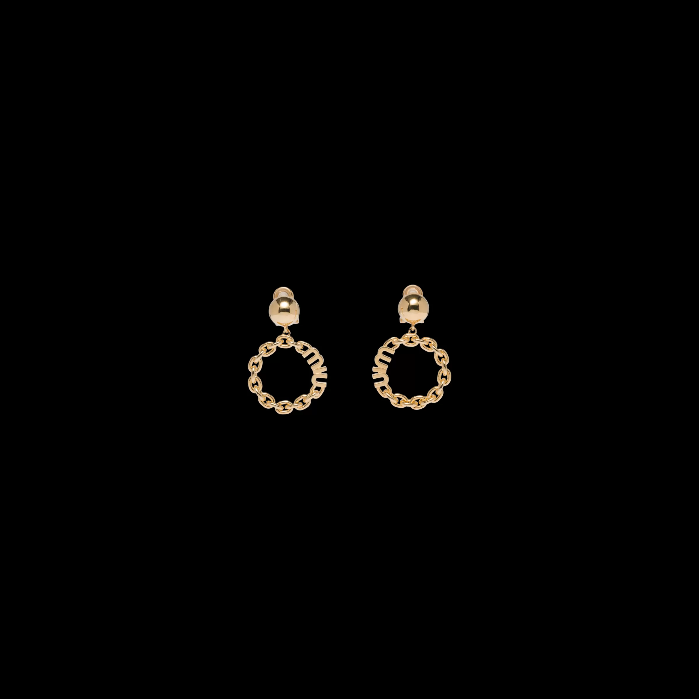 Miu Miu Metal Earrings |