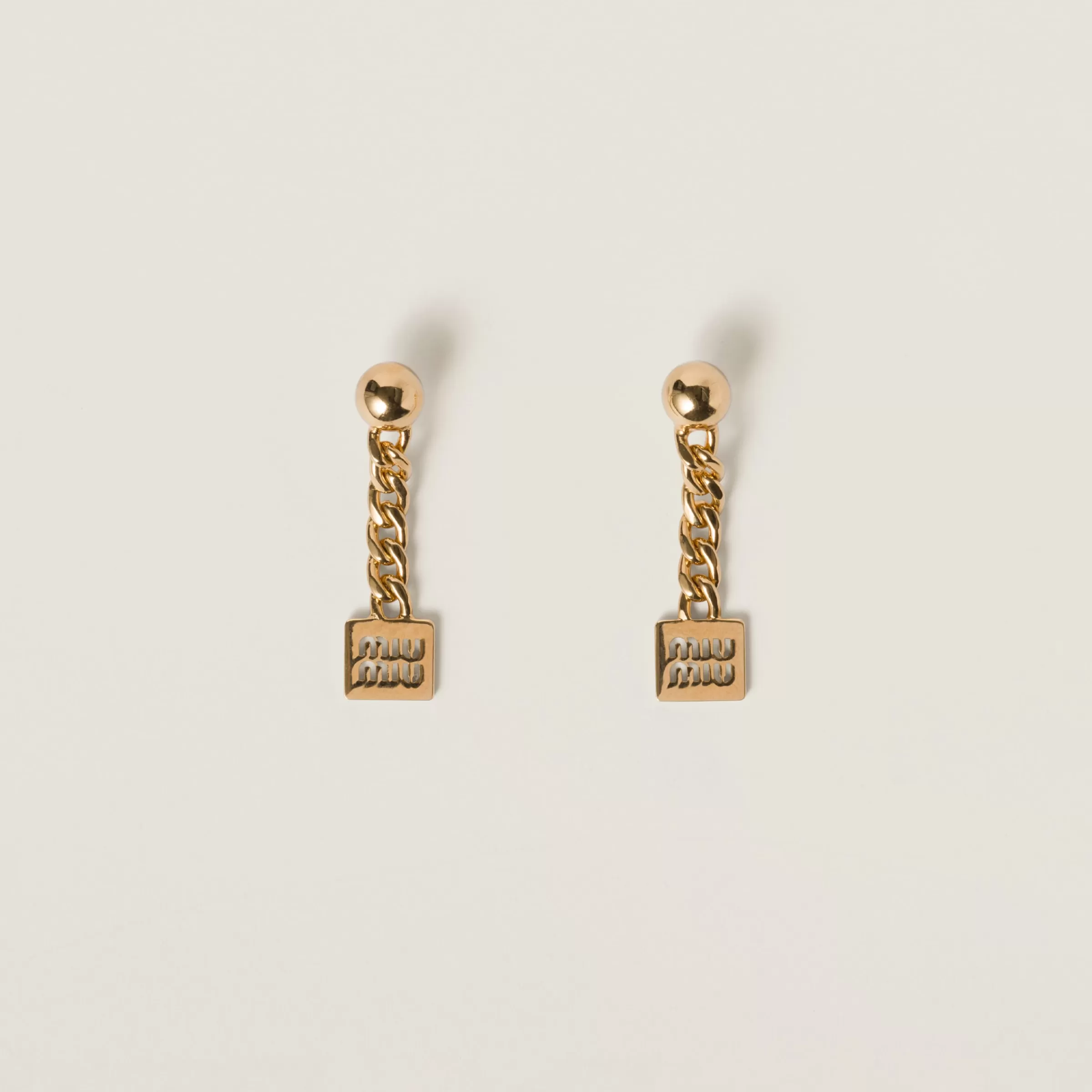 Miu Miu Metal Earrings |