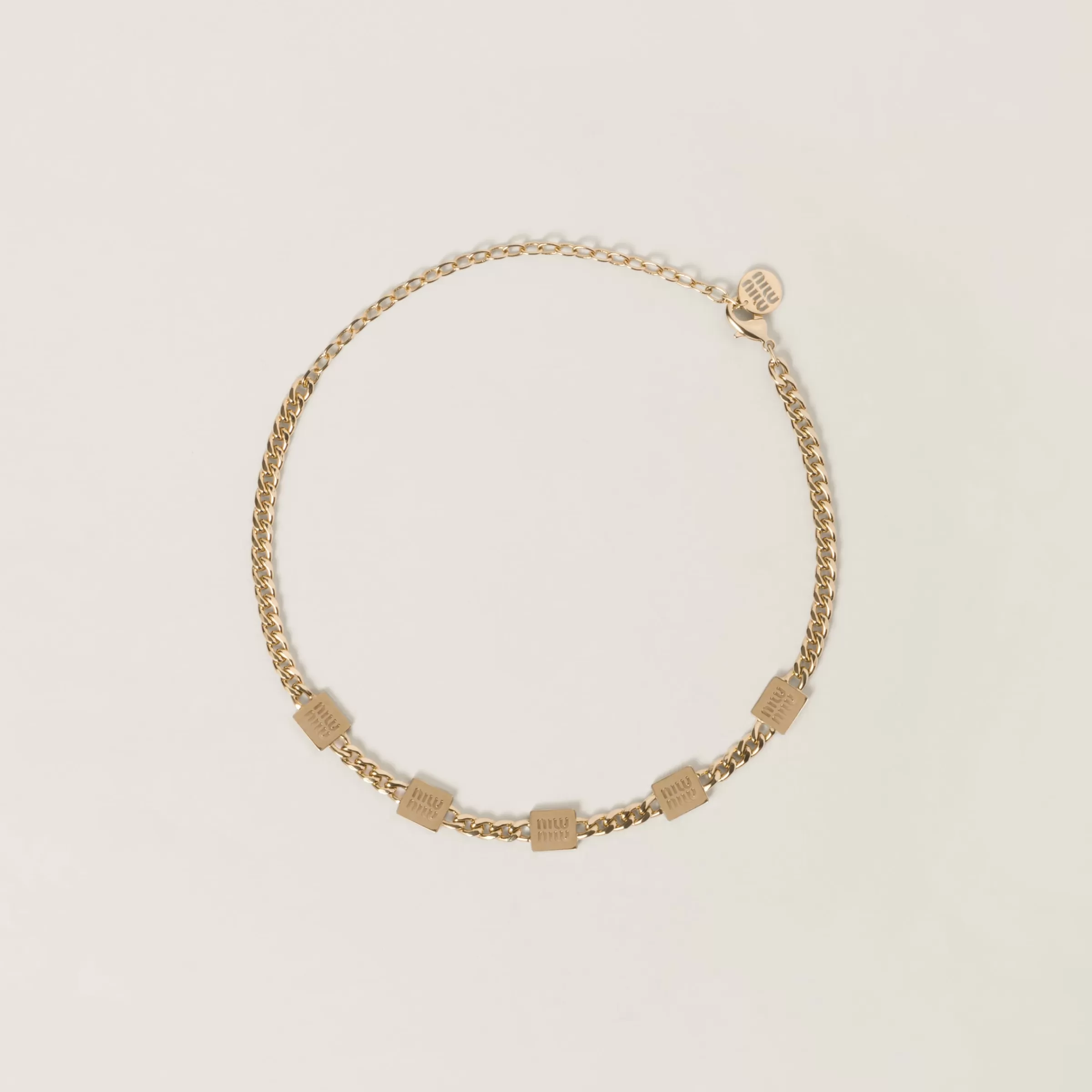Miu Miu Metal Necklace |