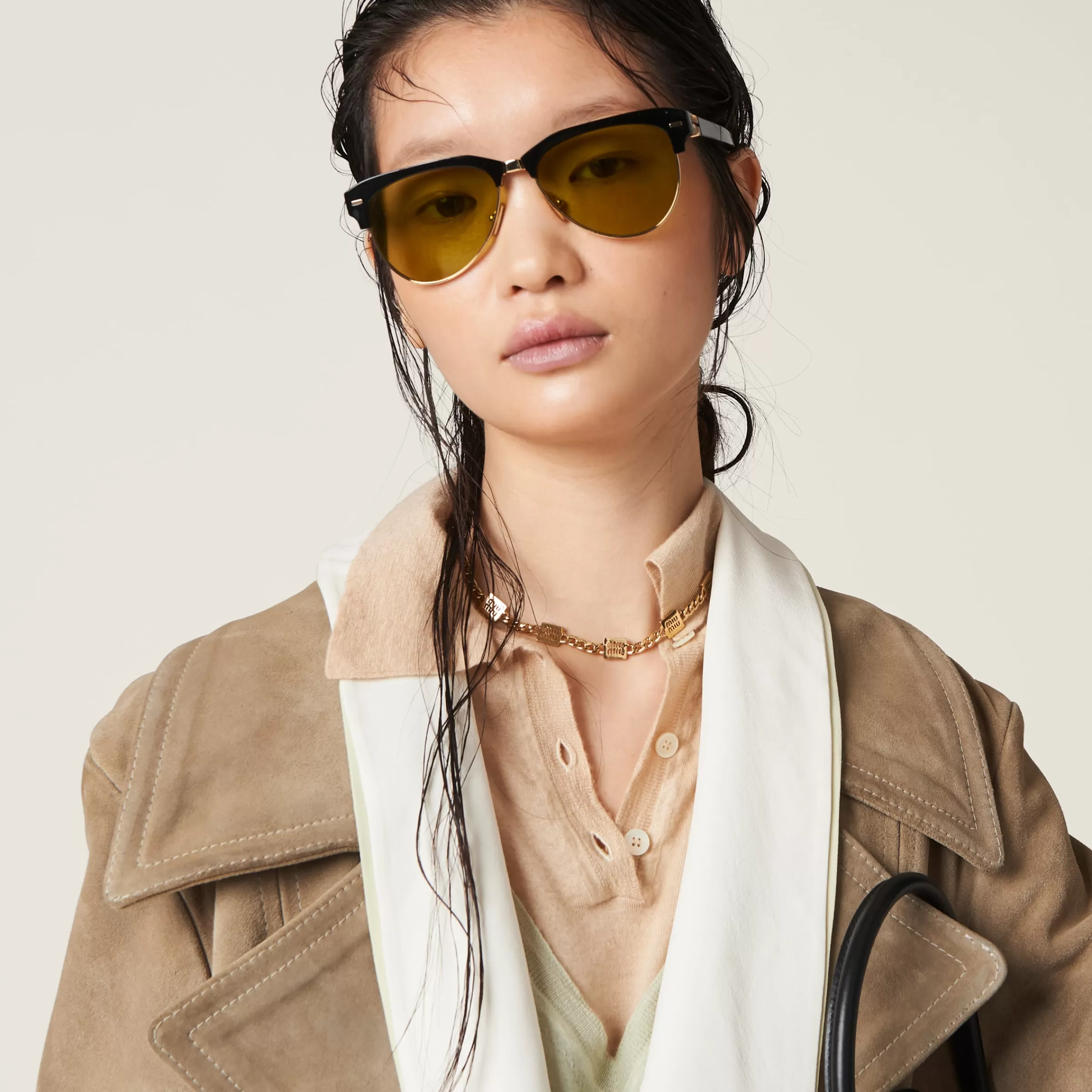Miu Miu Metal Necklace |