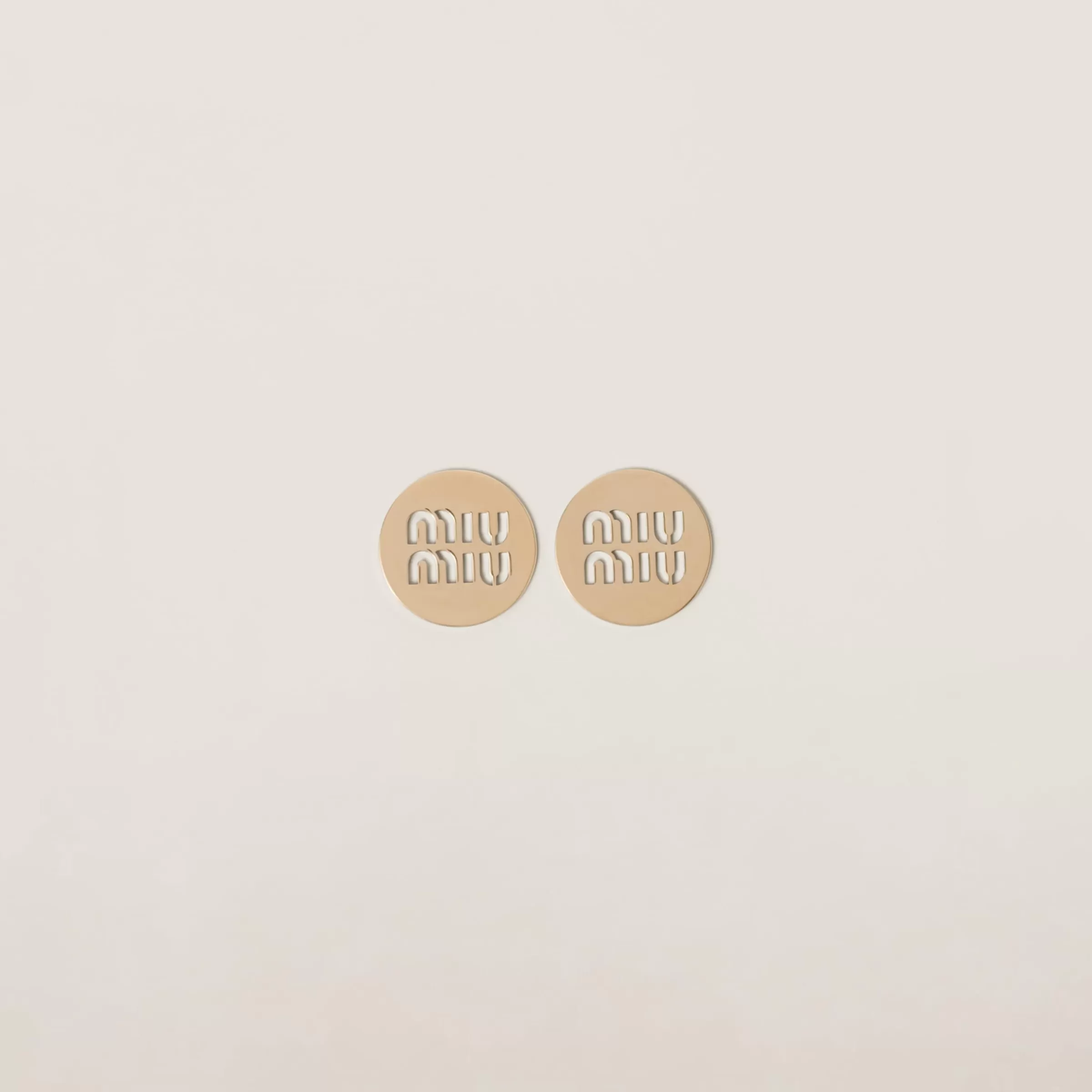 Miu Miu Miu Logo Earrings |