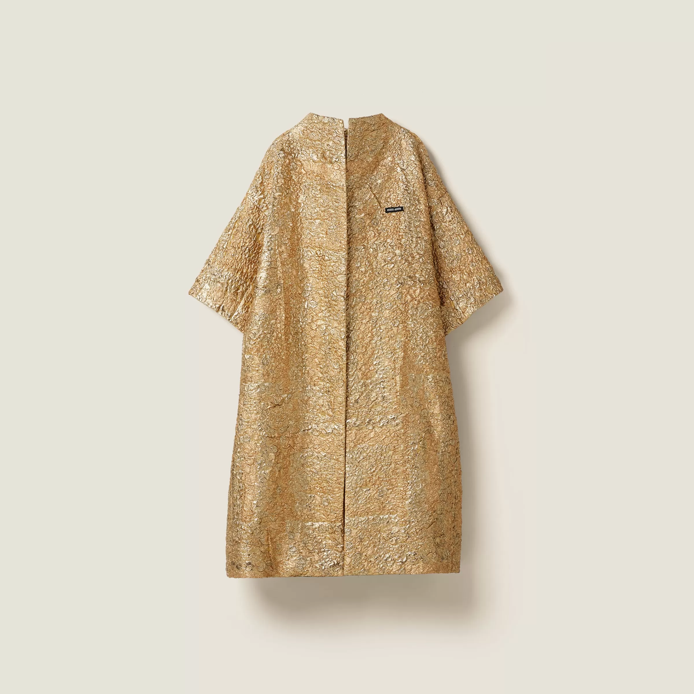 Miu Miu Single-breasted Lamé Cloquet Jacquard Cape |