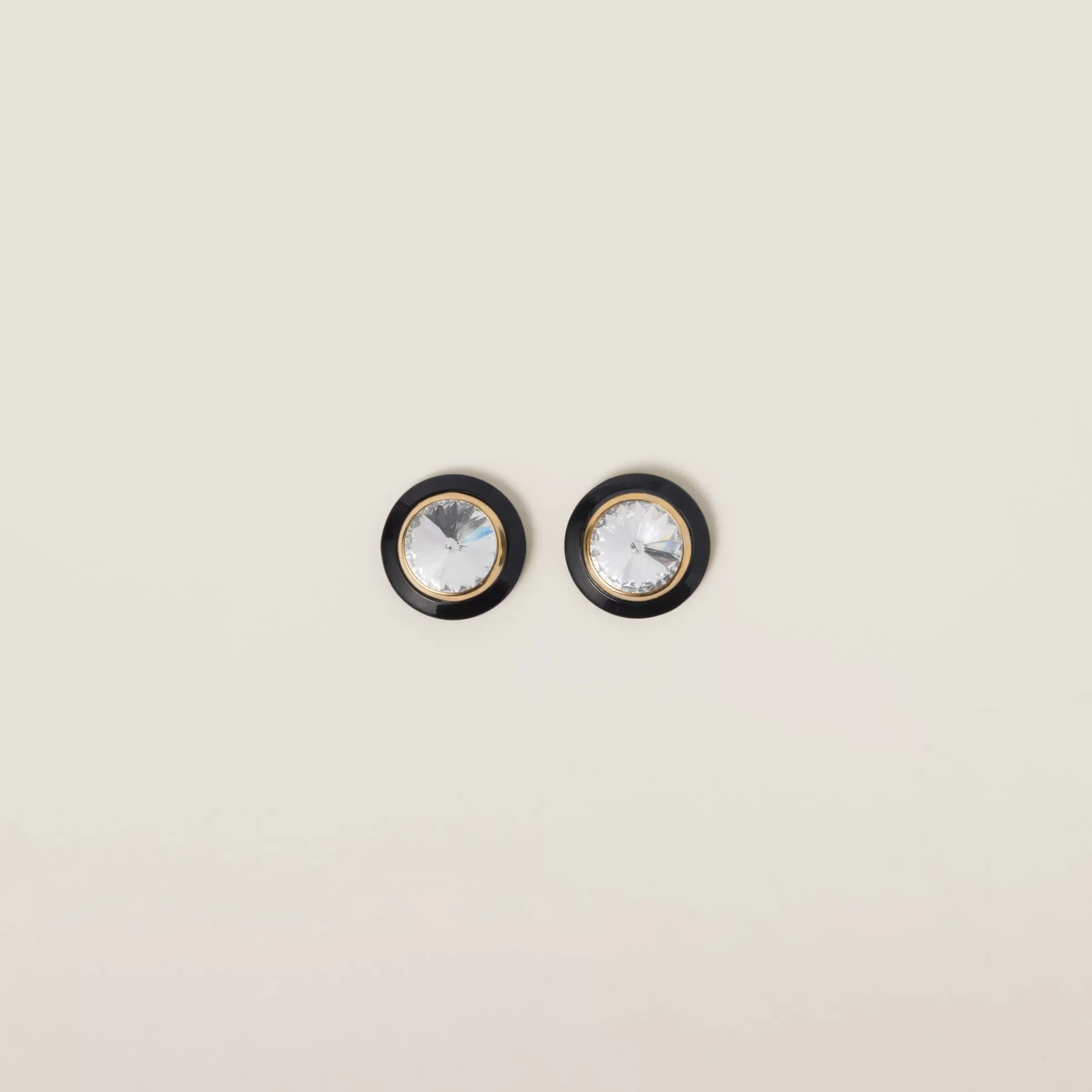 Miu Miu Plexiglas And Metal Earrings |