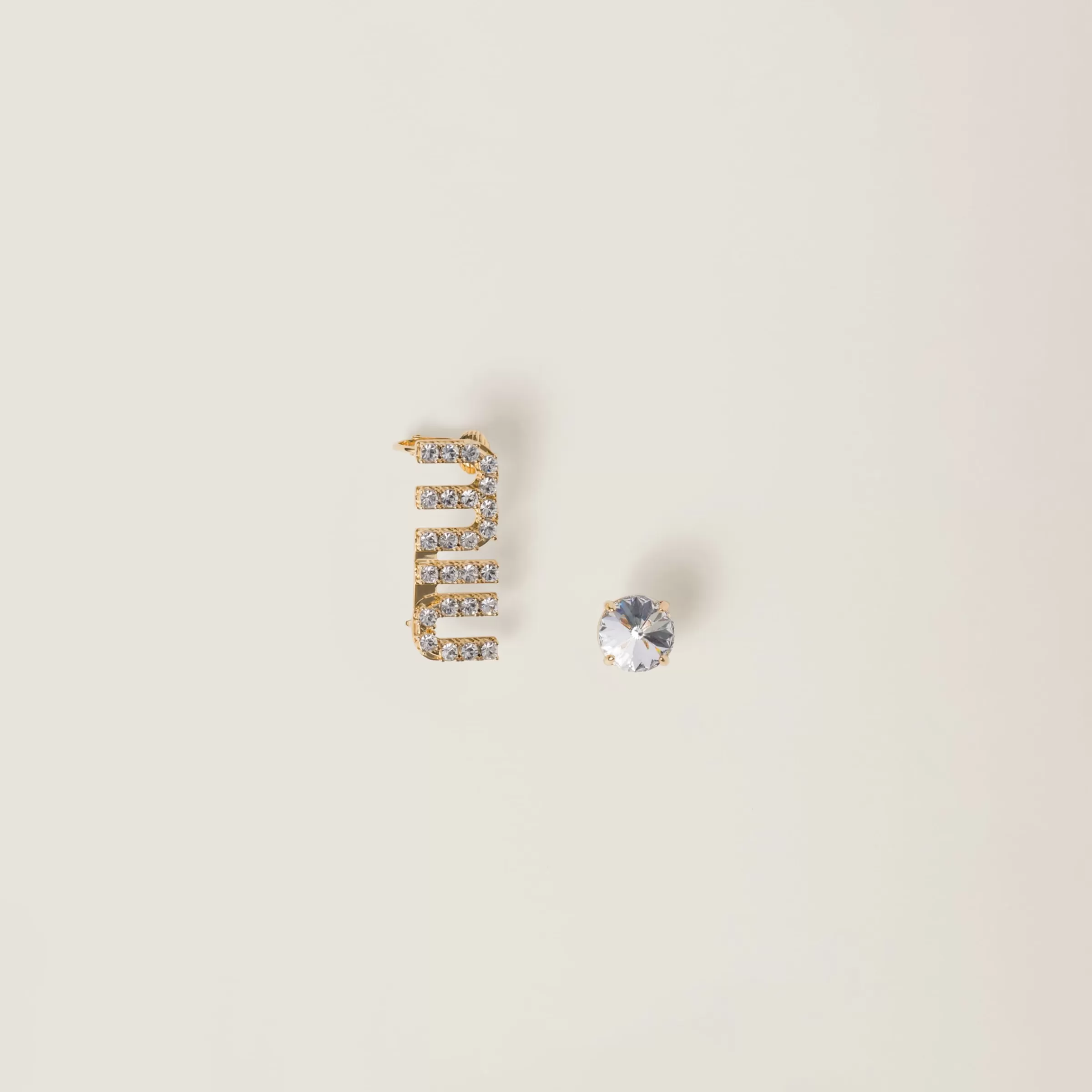 Miu Miu Crystal Earrings |