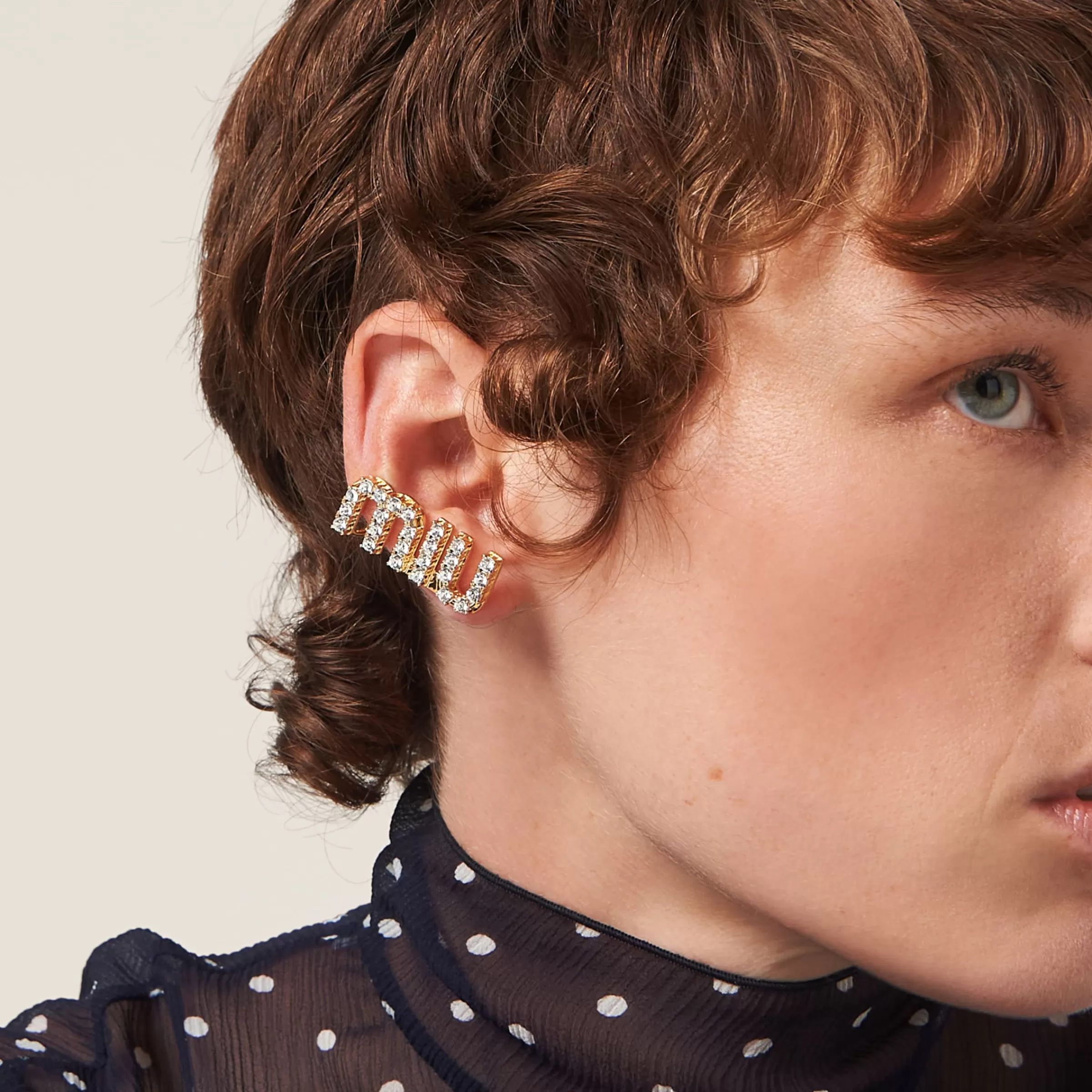 Miu Miu Crystal Earrings |