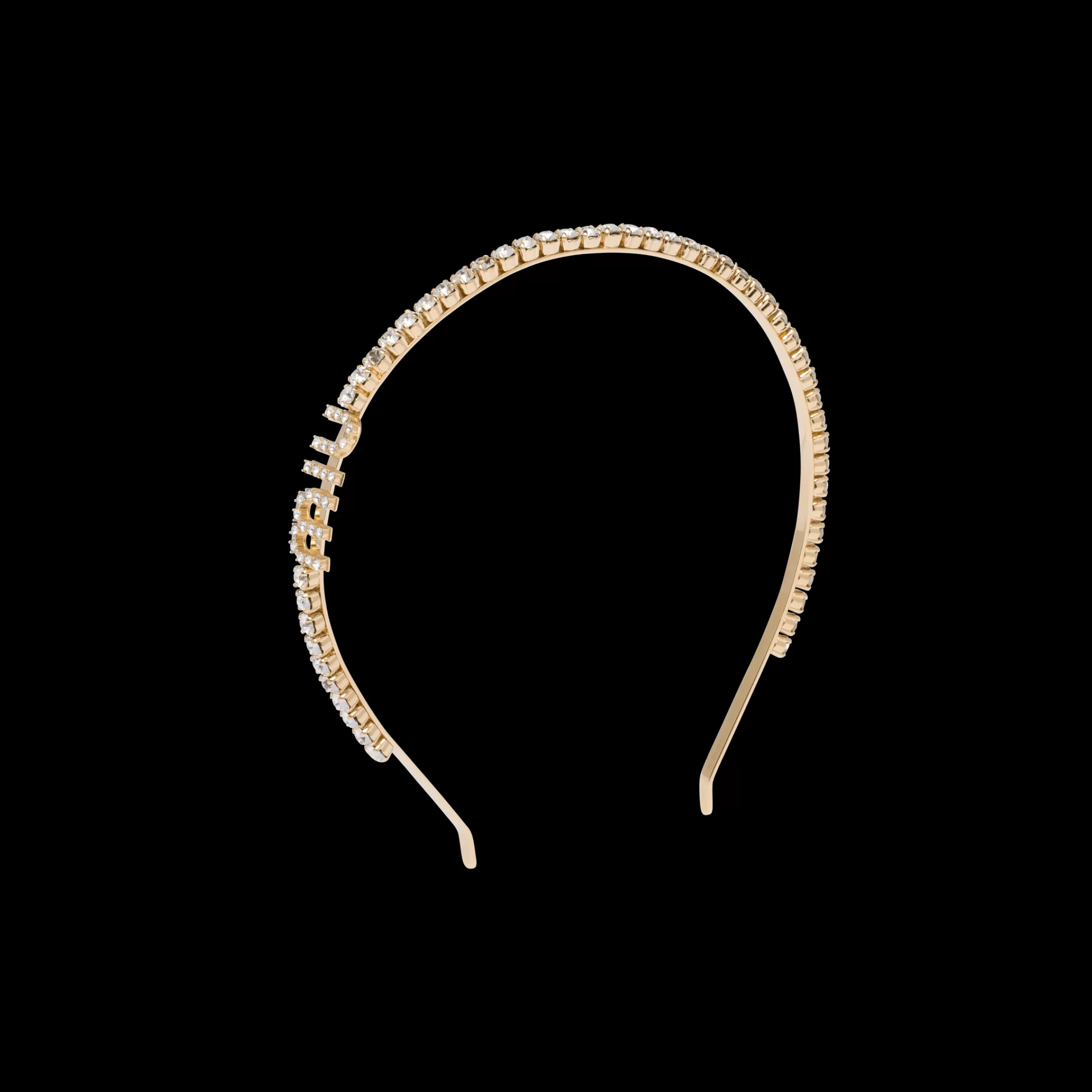 Miu Miu Rigid Crystal Headband |
