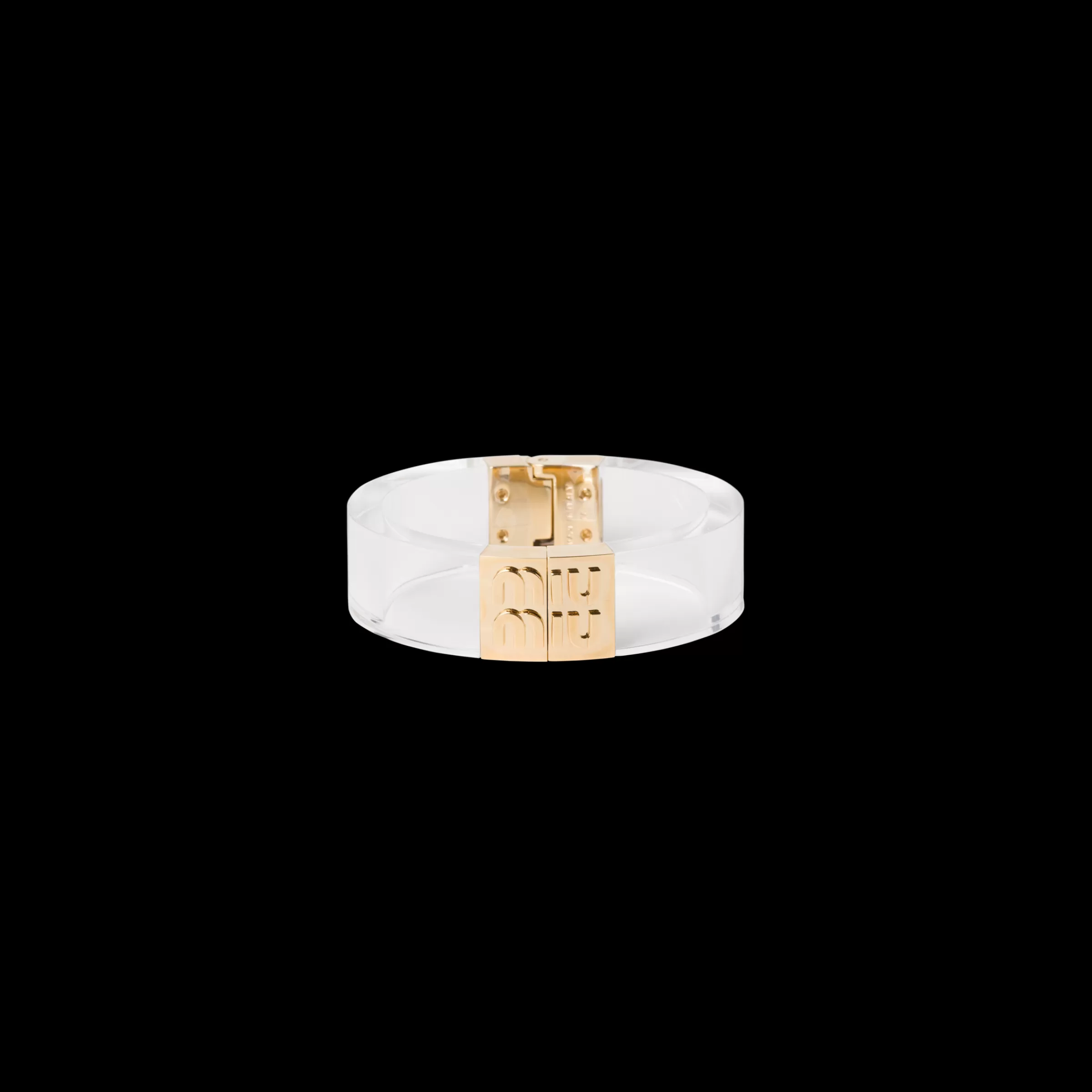 Miu Miu Plexiglas And Metal Bracelet |