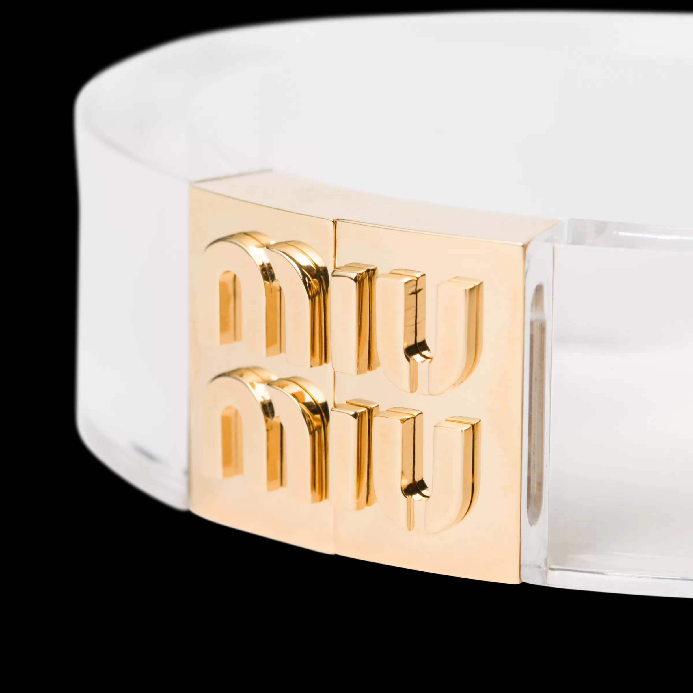 Miu Miu Plexiglas And Metal Bracelet |