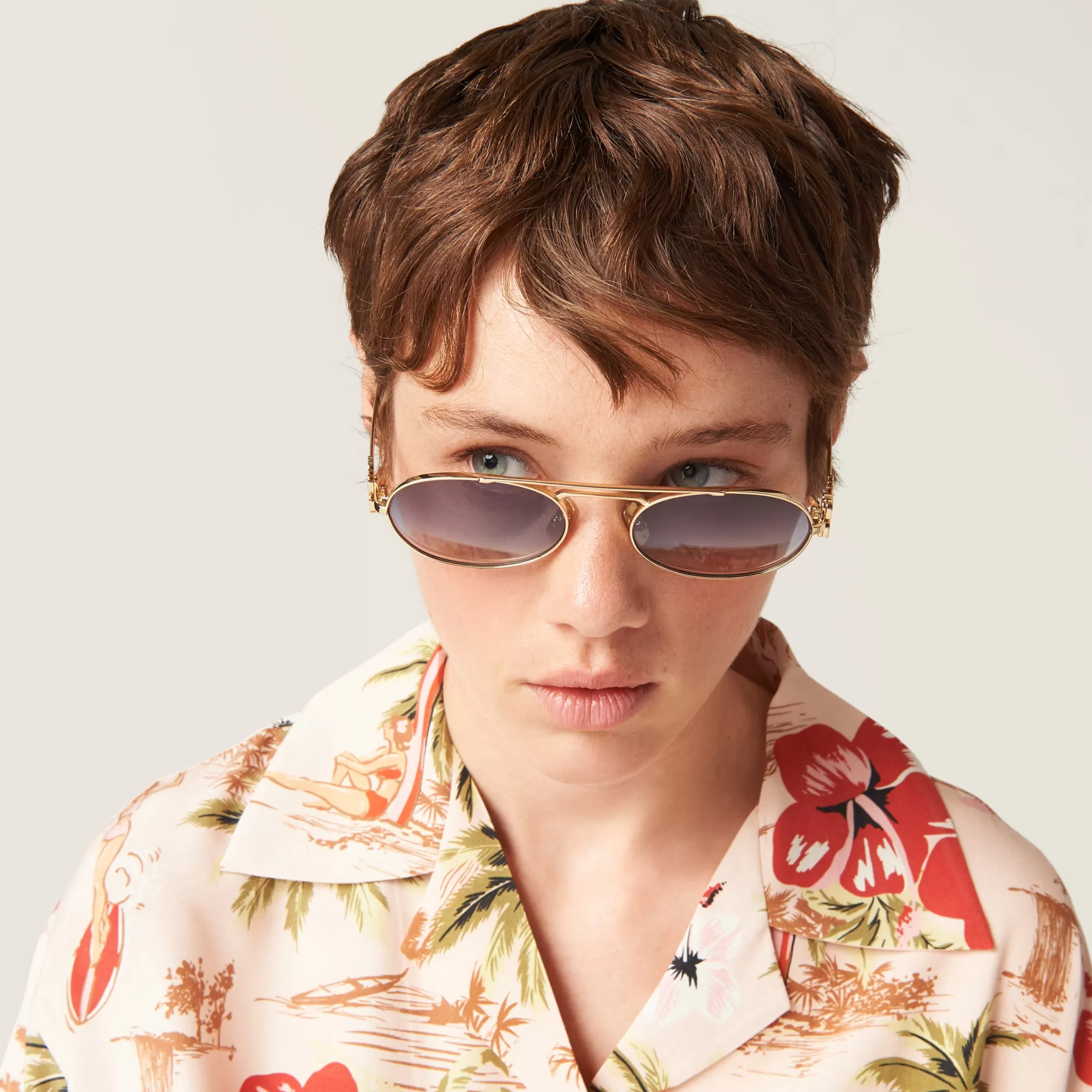 Miu Miu Logo Sunglasses |