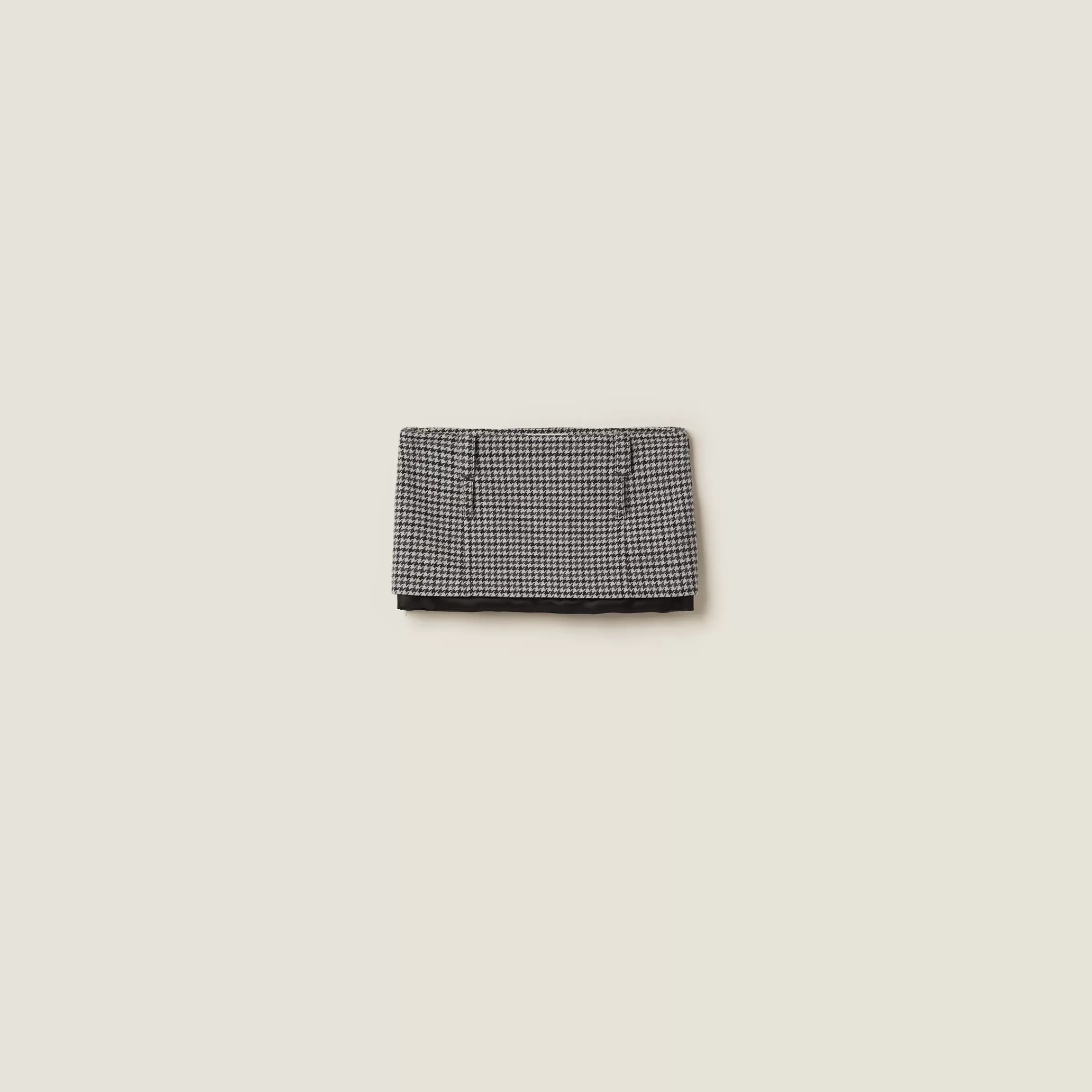 Miu Miu Houndstooth Check Miniskirt |