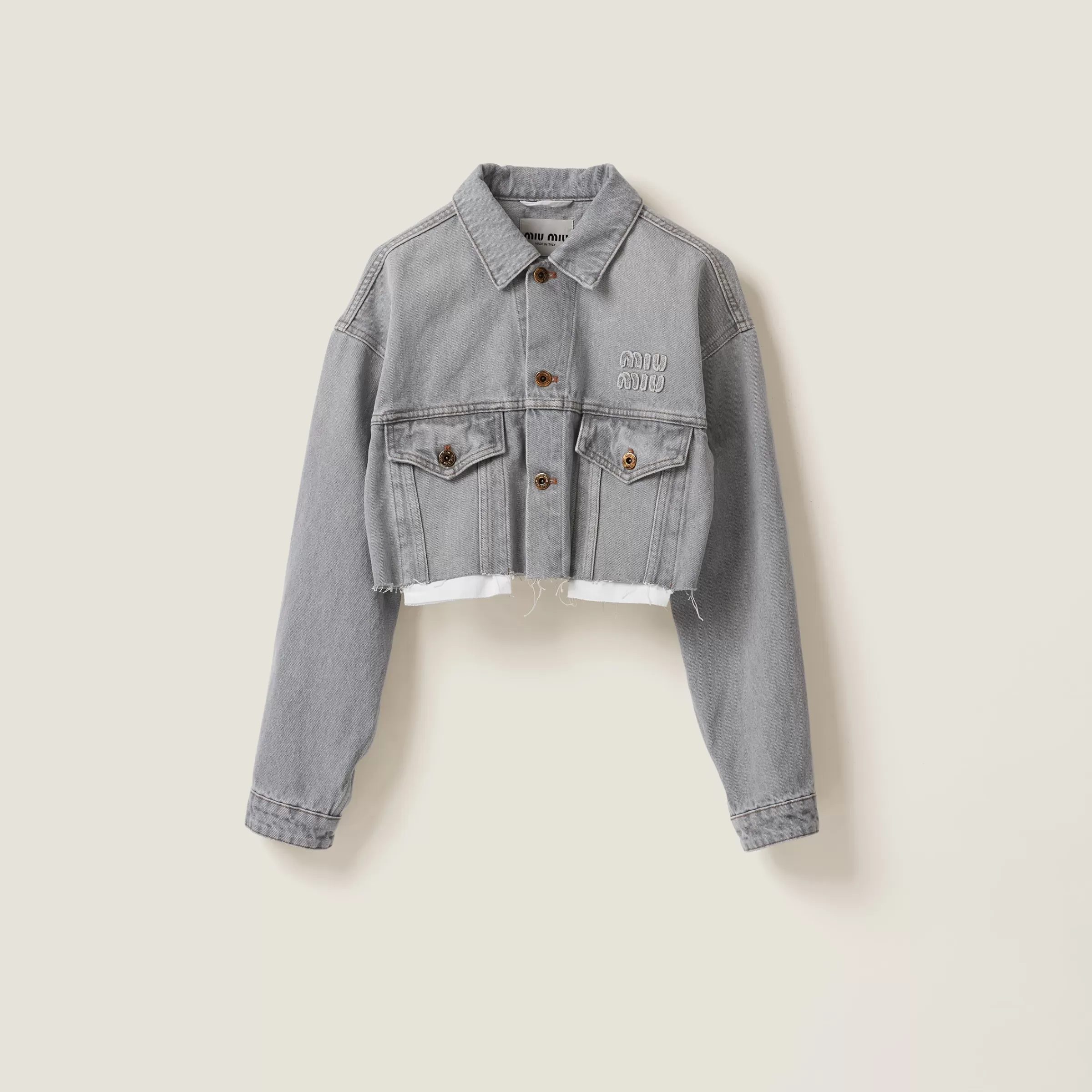 Miu Miu Denim Blouson Jacket |