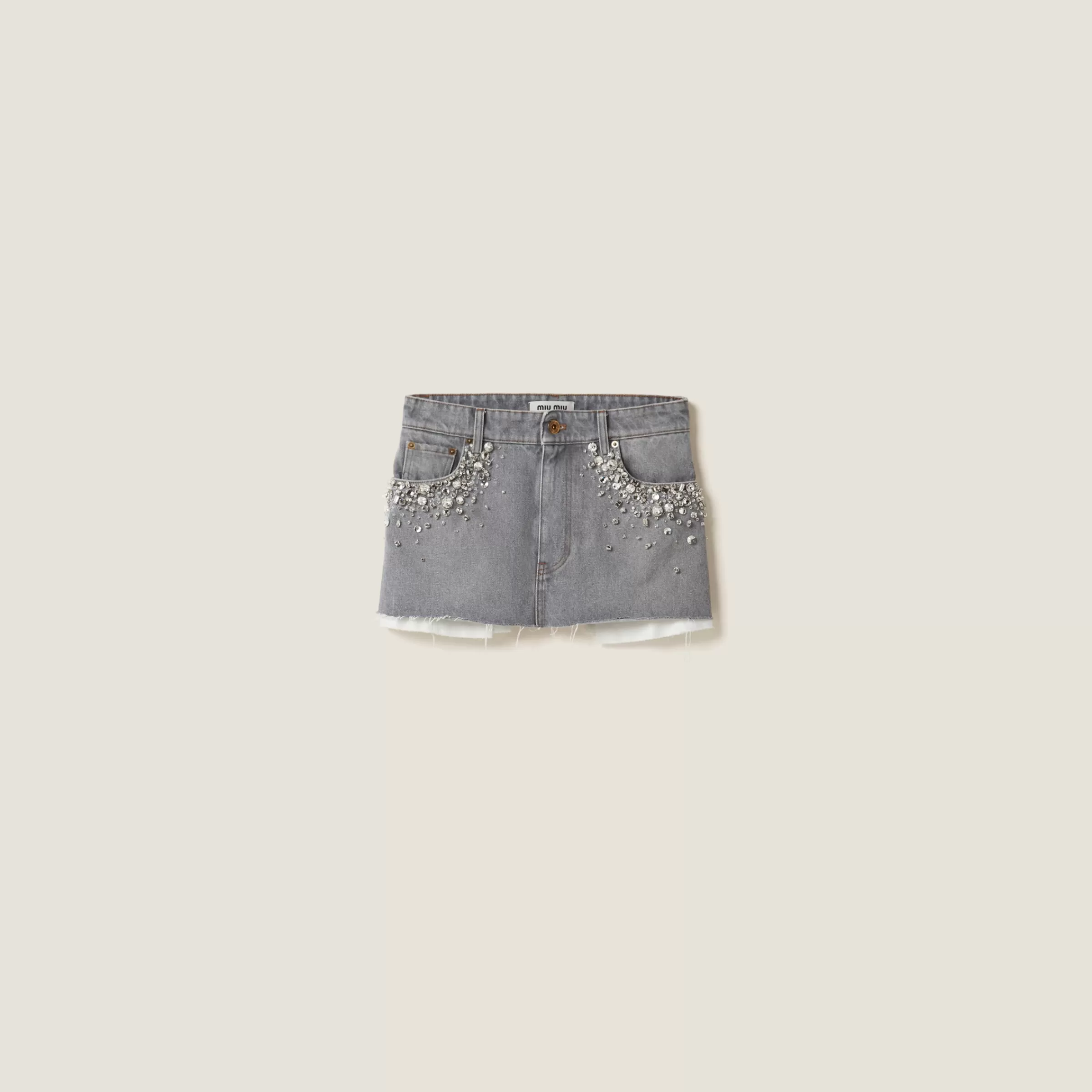Miu Miu Denim Miniskirt |