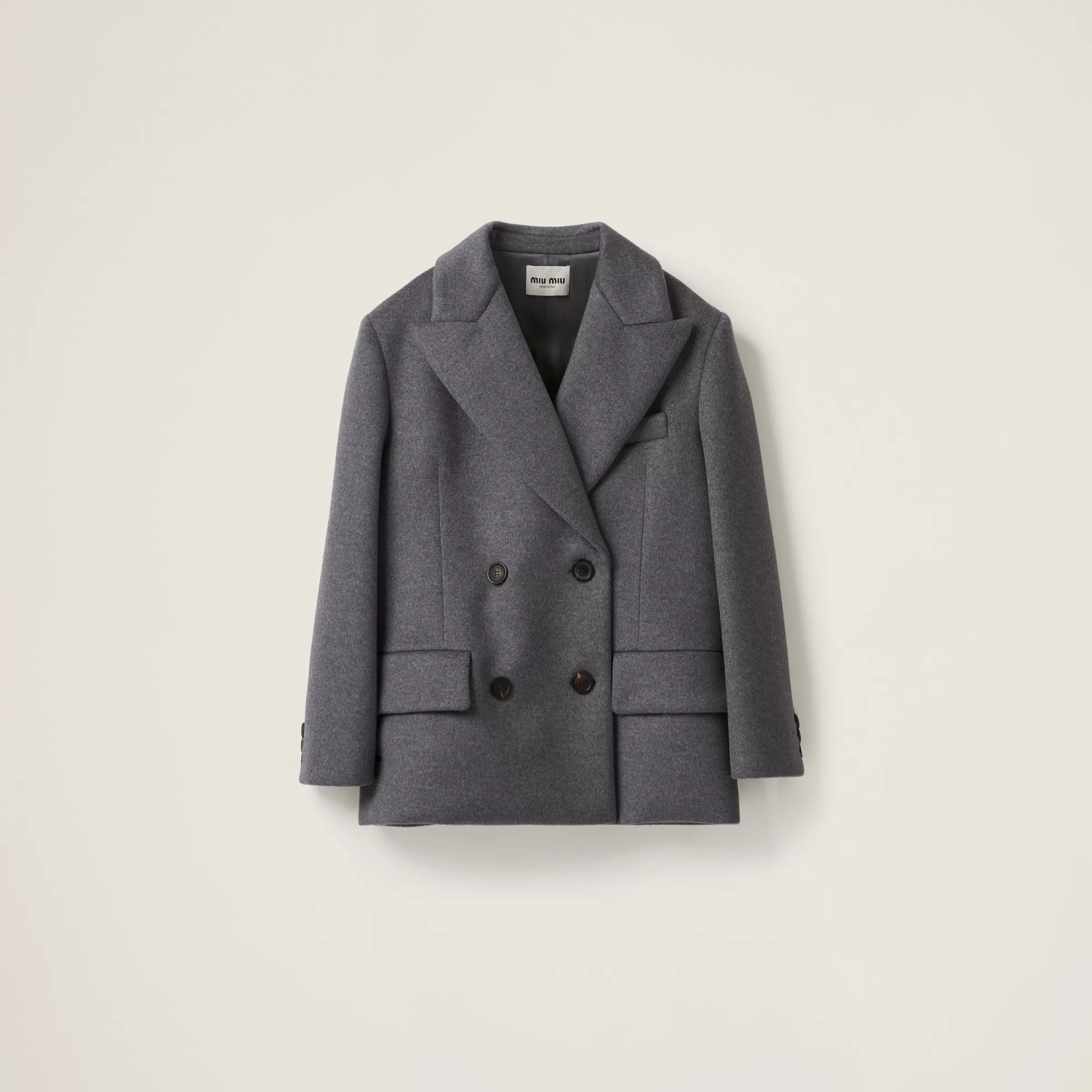 Miu Miu Double-breasted Velour Jacket |