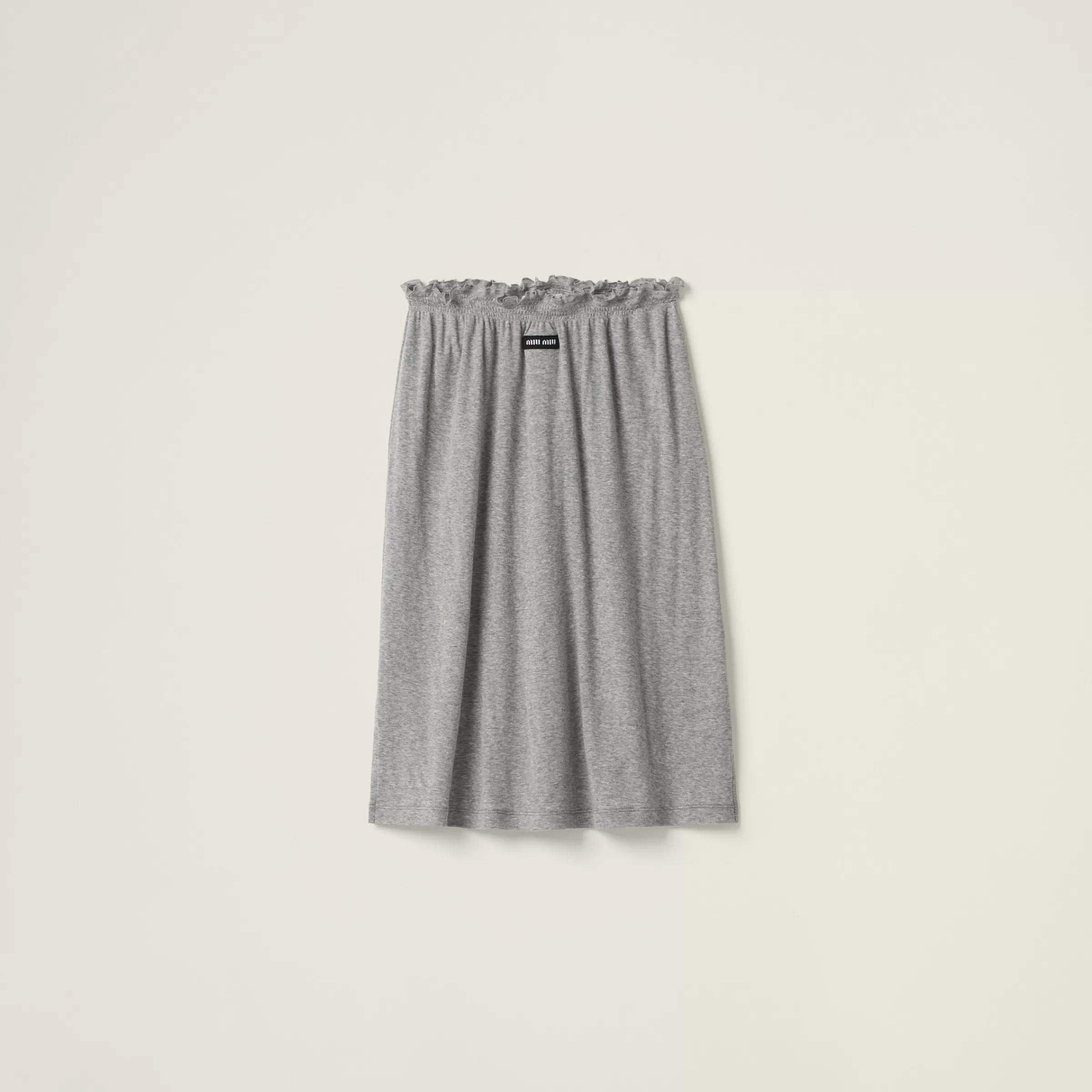 Miu Miu Ribbed Jersey Skirt |