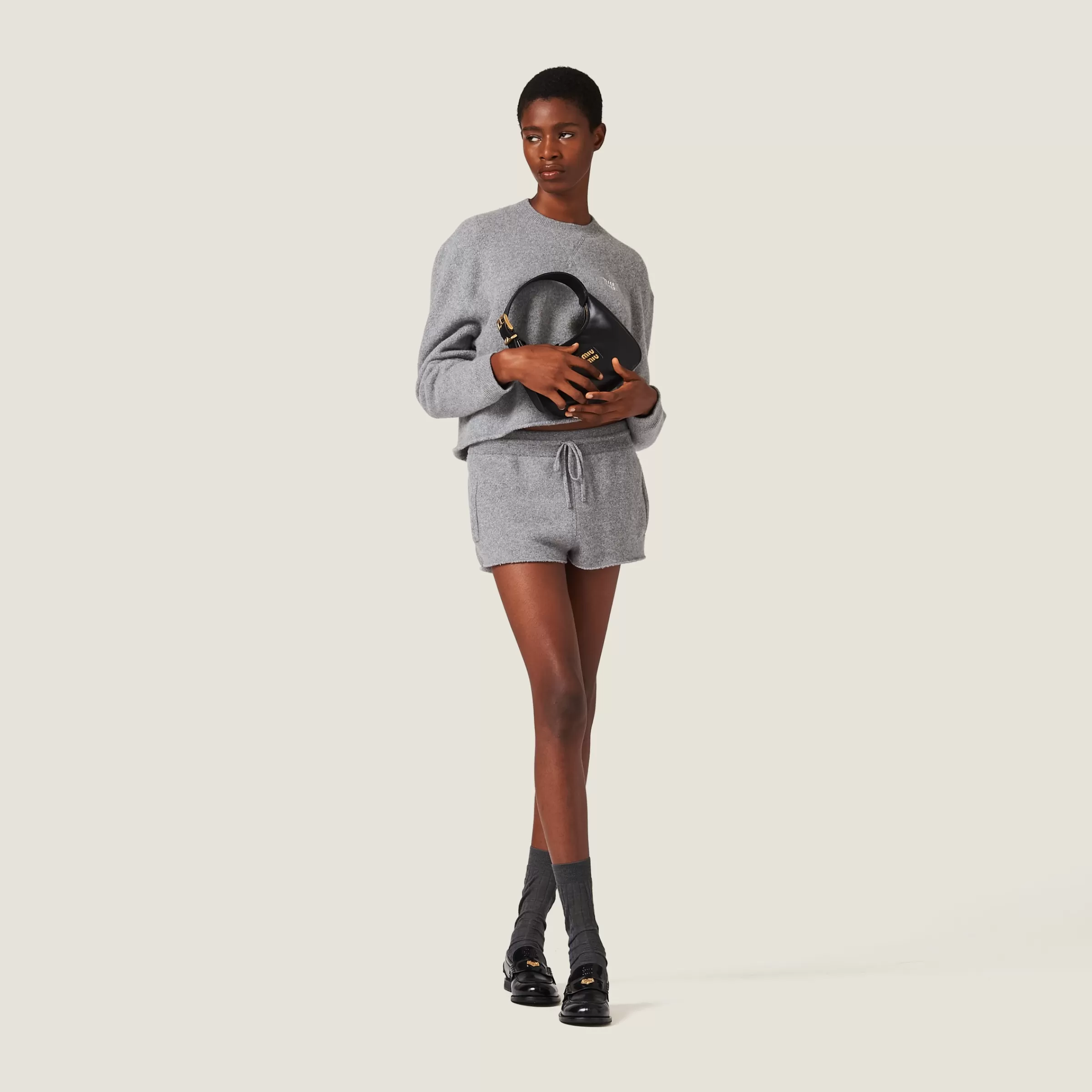 Miu Miu Wool And Cashmere Shorts |