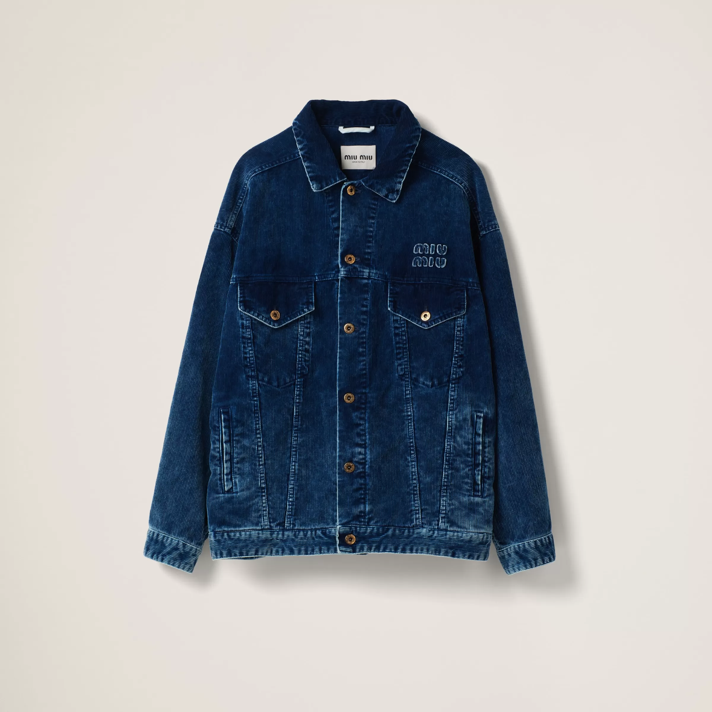 Miu Miu Washed Velvet Blouson Jacket |