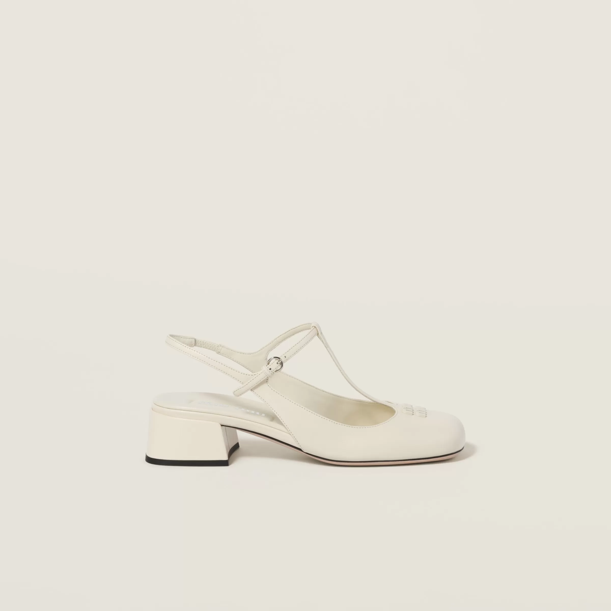 Miu Miu Leather Slingback Pumps |