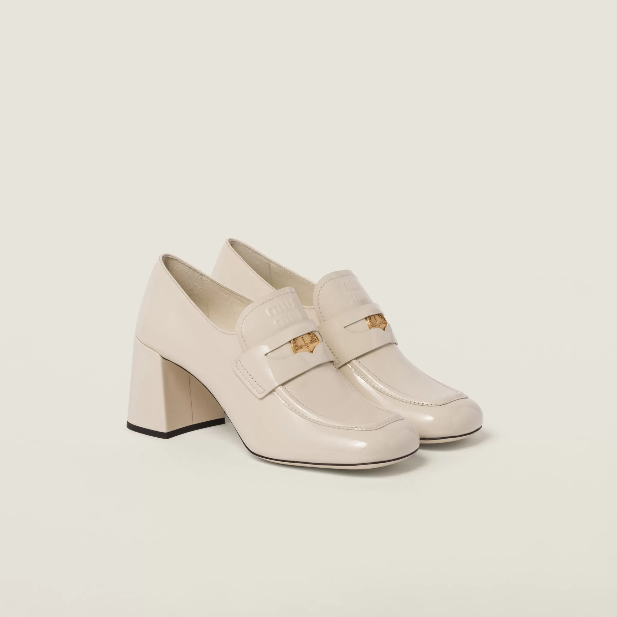 Miu Miu Patent Leather Loafers |