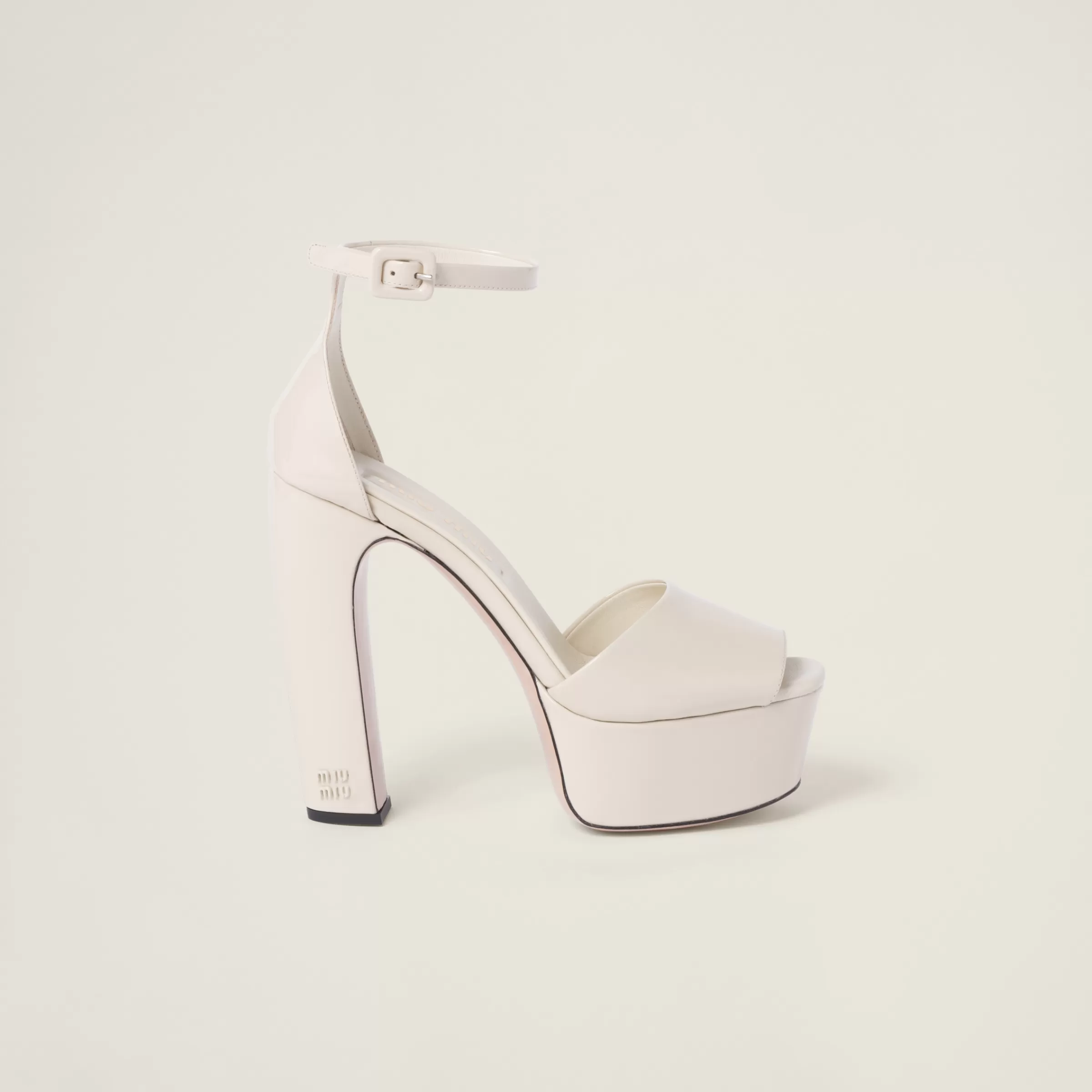 Miu Miu Patent Leather Platform Sandals |