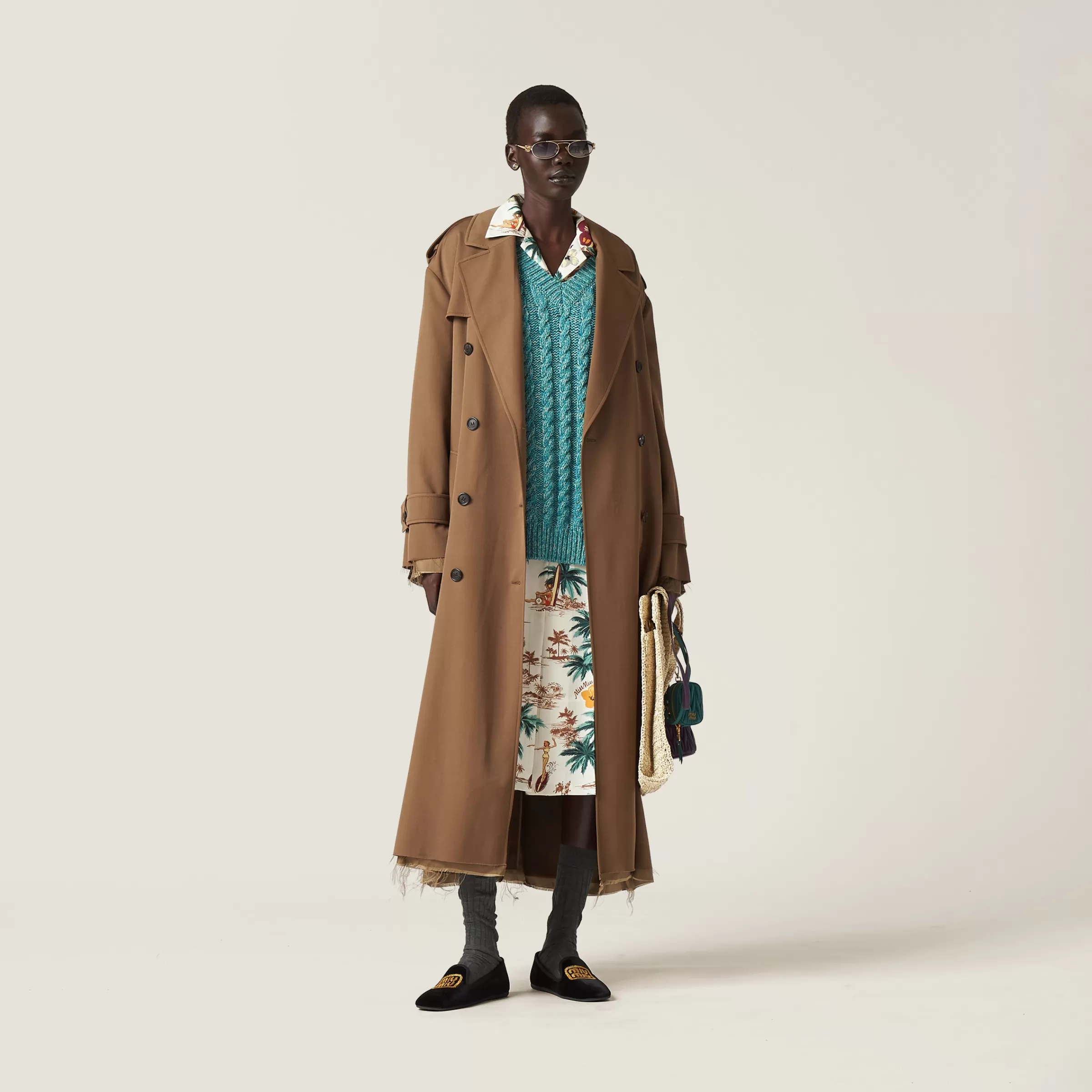 Miu Miu Printed Silk Dress |